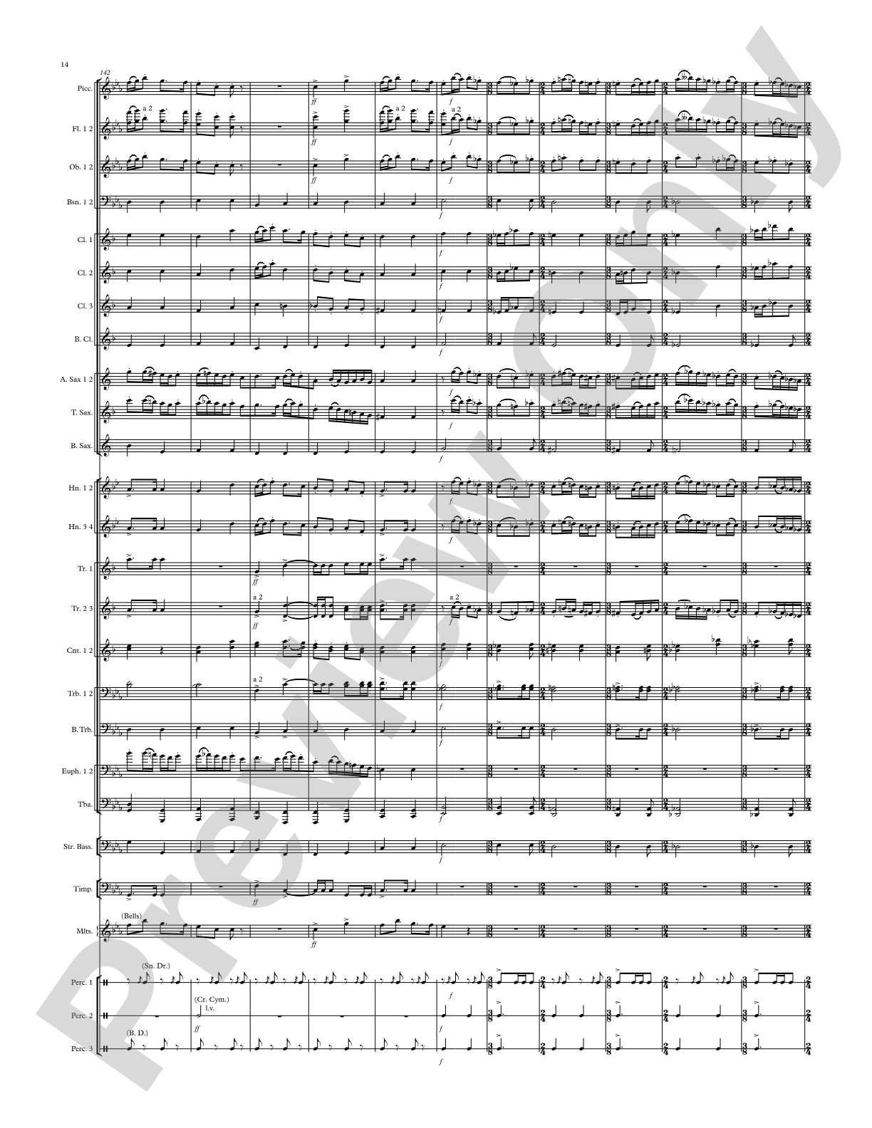 Modal Tune: Concert Band Conductor Score & Parts