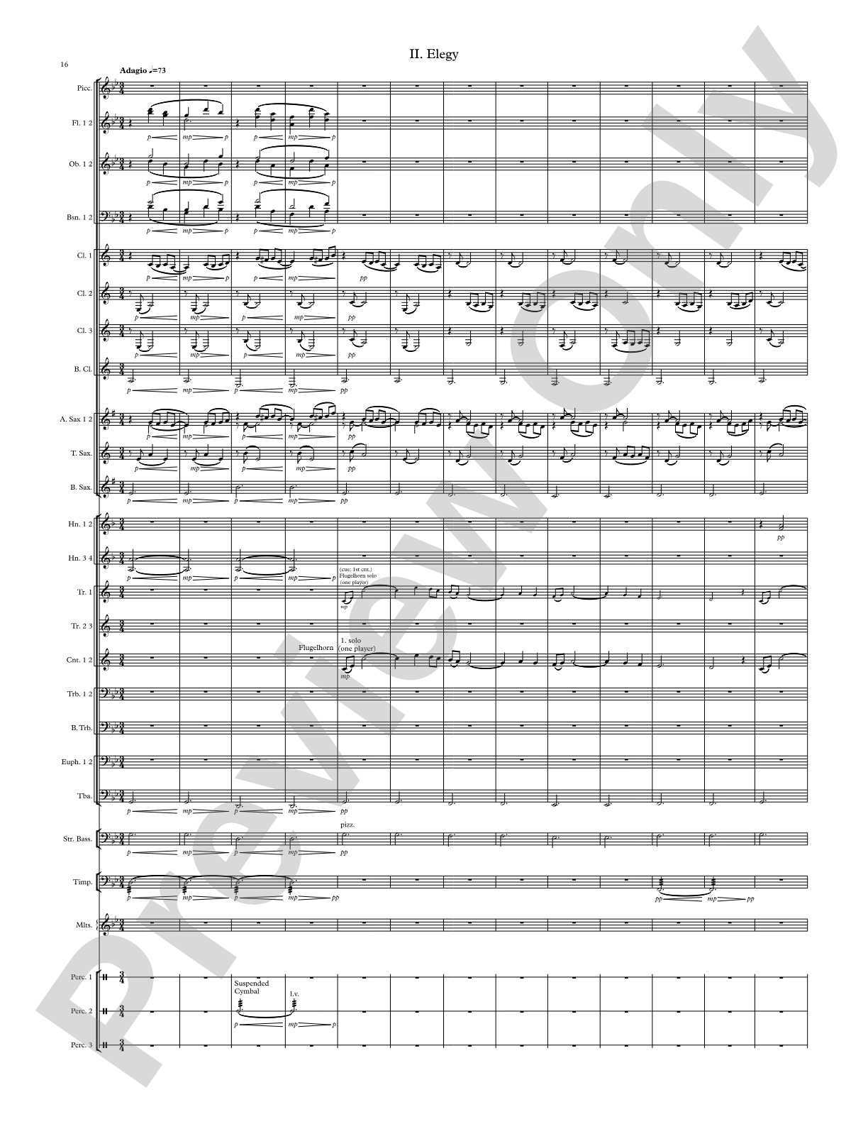 Modal Tune: Concert Band Conductor Score & Parts