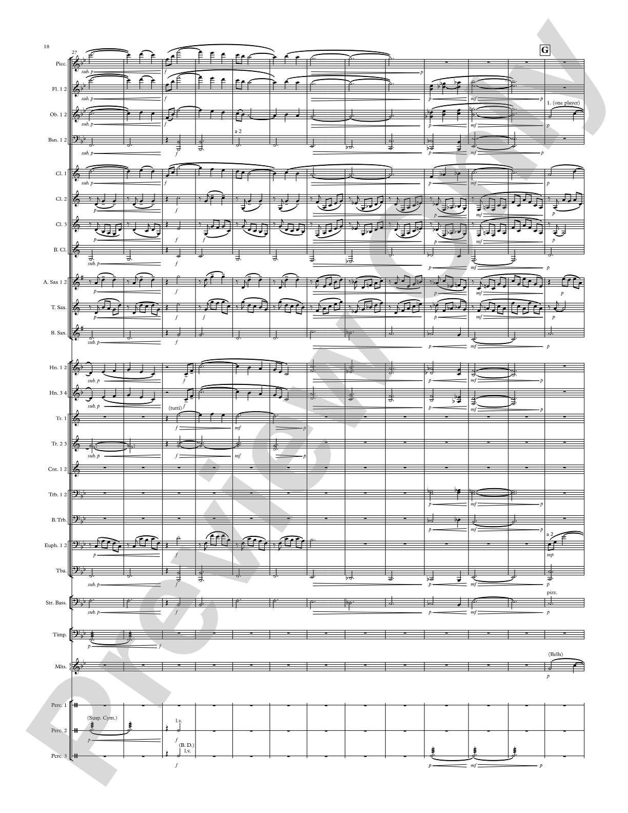 Modal Tune: Concert Band Conductor Score & Parts