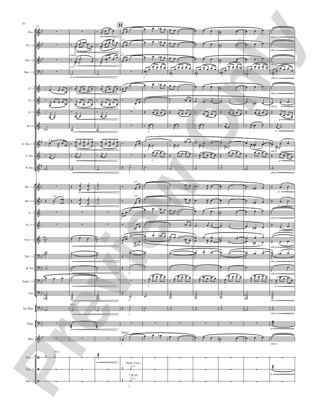 Modal Tune: Concert Band Conductor Score & Parts
