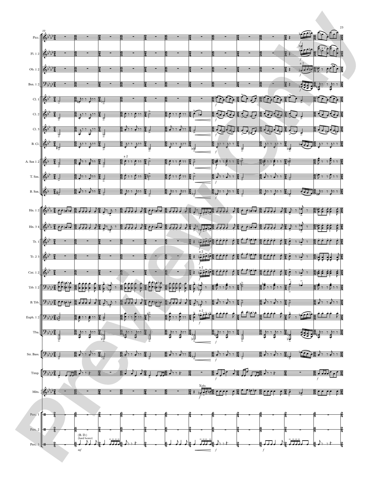 Modal Tune: Concert Band Conductor Score & Parts