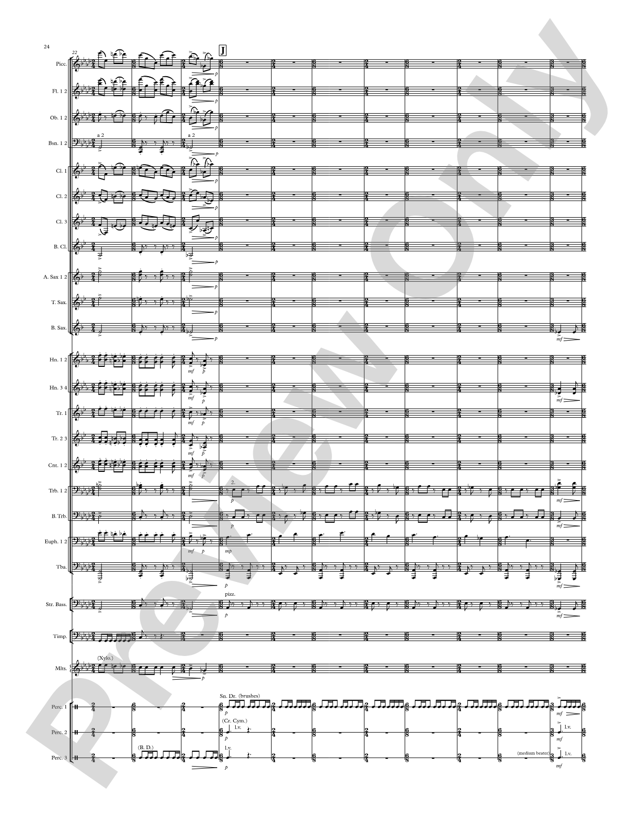 Modal Tune: Concert Band Conductor Score & Parts