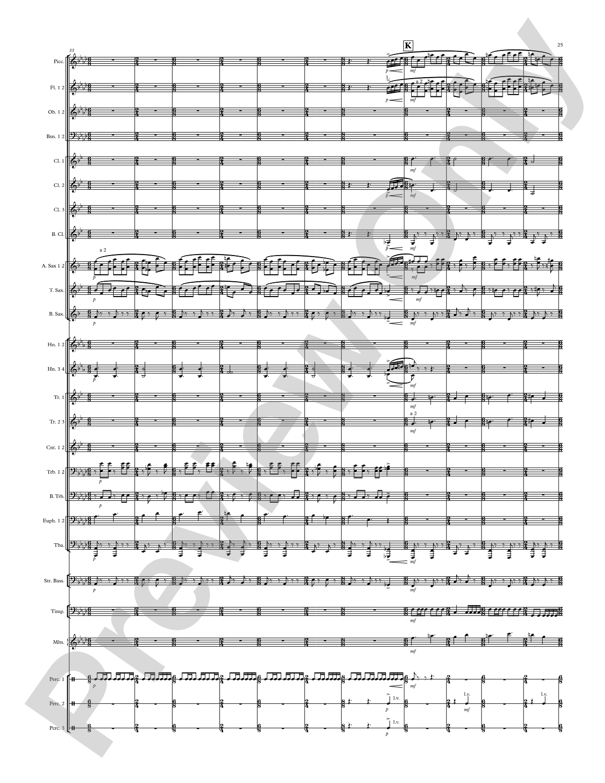 Modal Tune: Concert Band Conductor Score & Parts