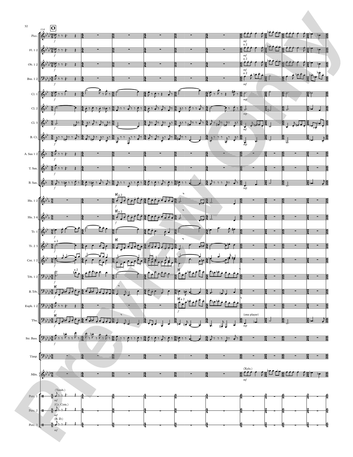 Modal Tune: Concert Band Conductor Score & Parts