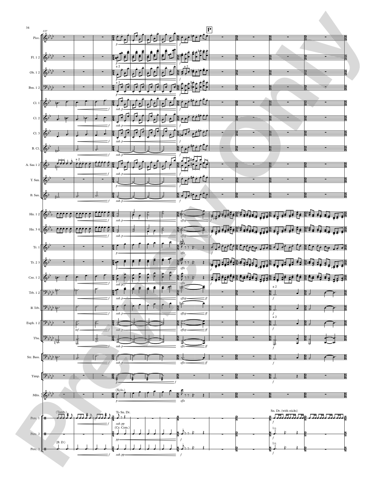 Modal Tune: Concert Band Conductor Score & Parts