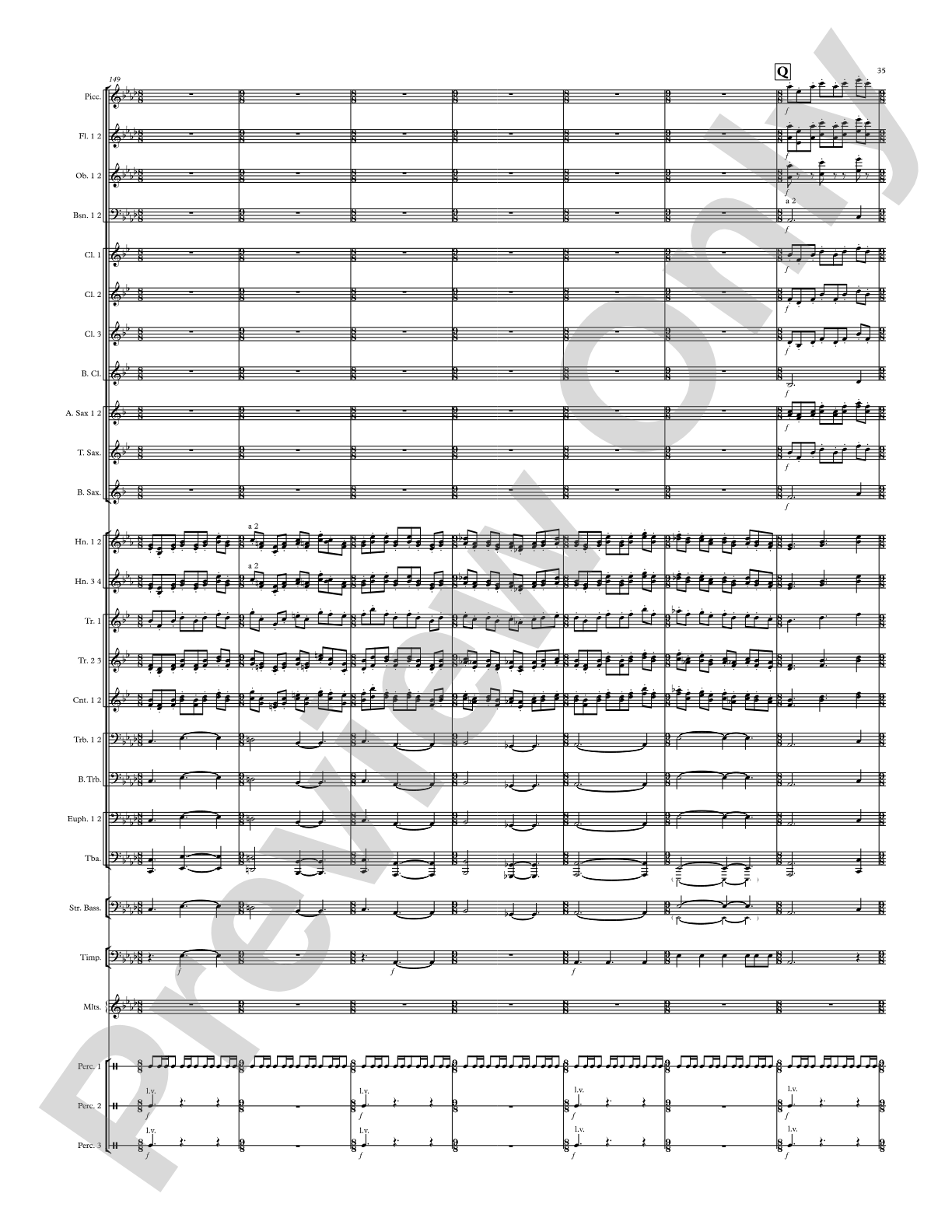 Modal Tune: Concert Band Conductor Score & Parts