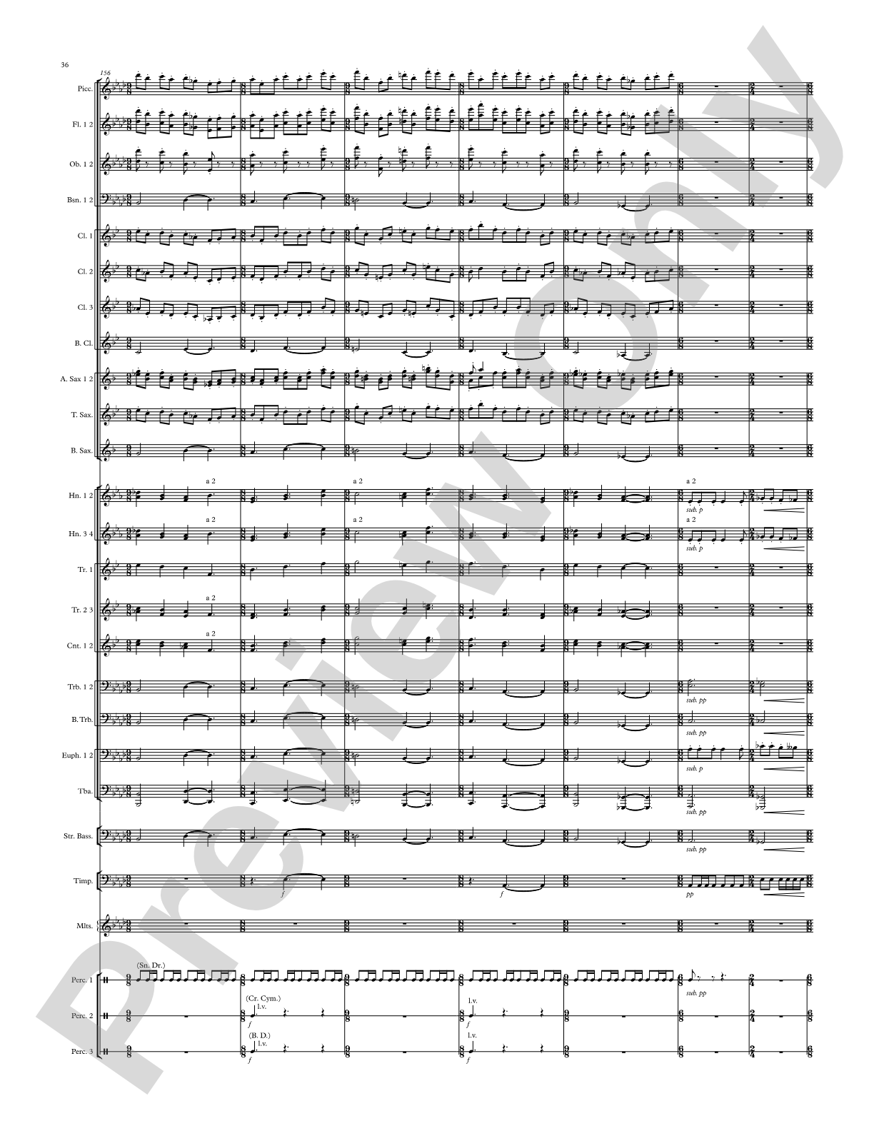 Modal Tune: Concert Band Conductor Score & Parts