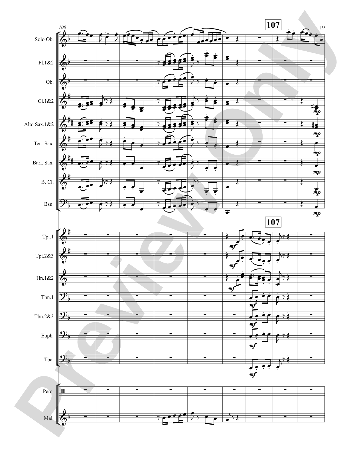 Concertino for Oboe: Score