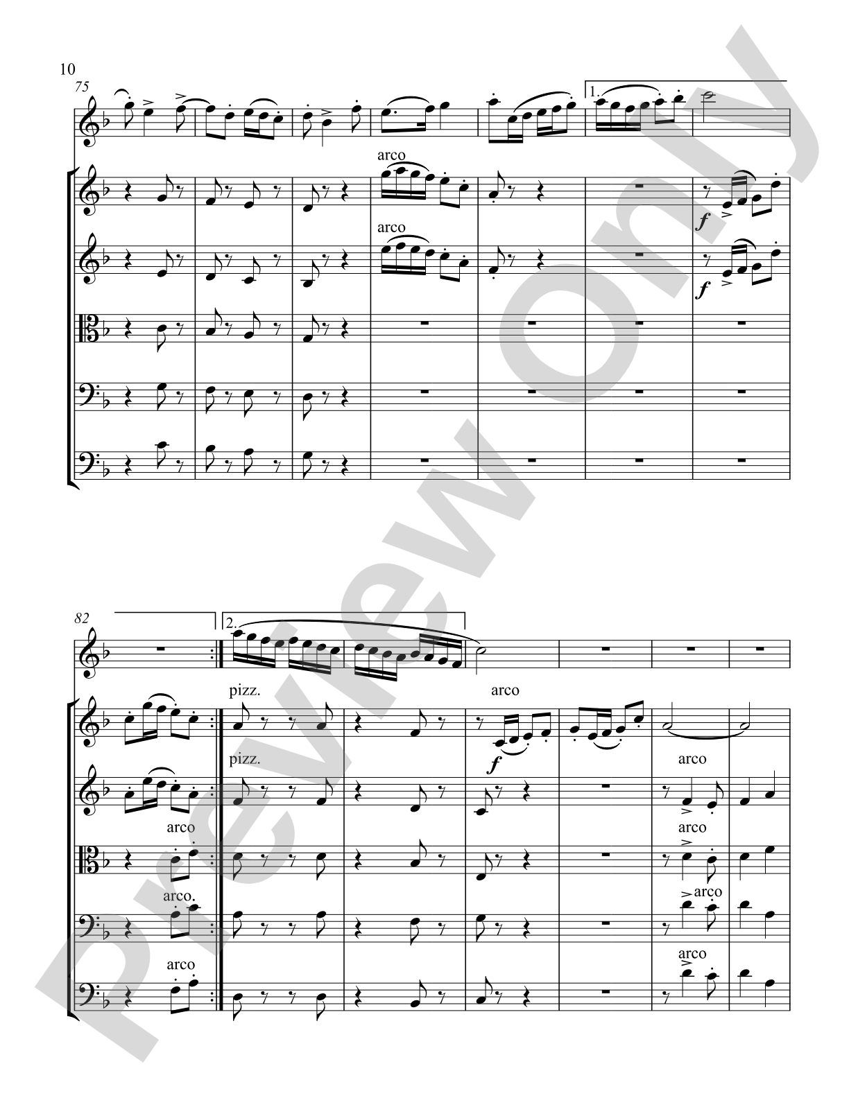 Concertino for Oboe: String Orchestra Conductor Score & Parts