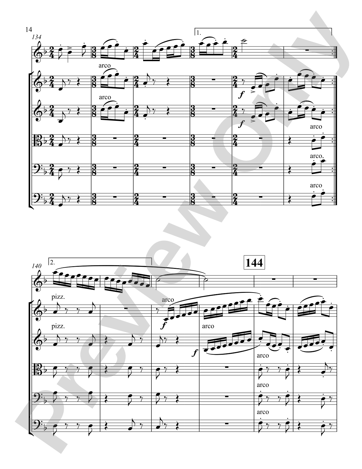 Concertino for Oboe: String Orchestra Conductor Score & Parts