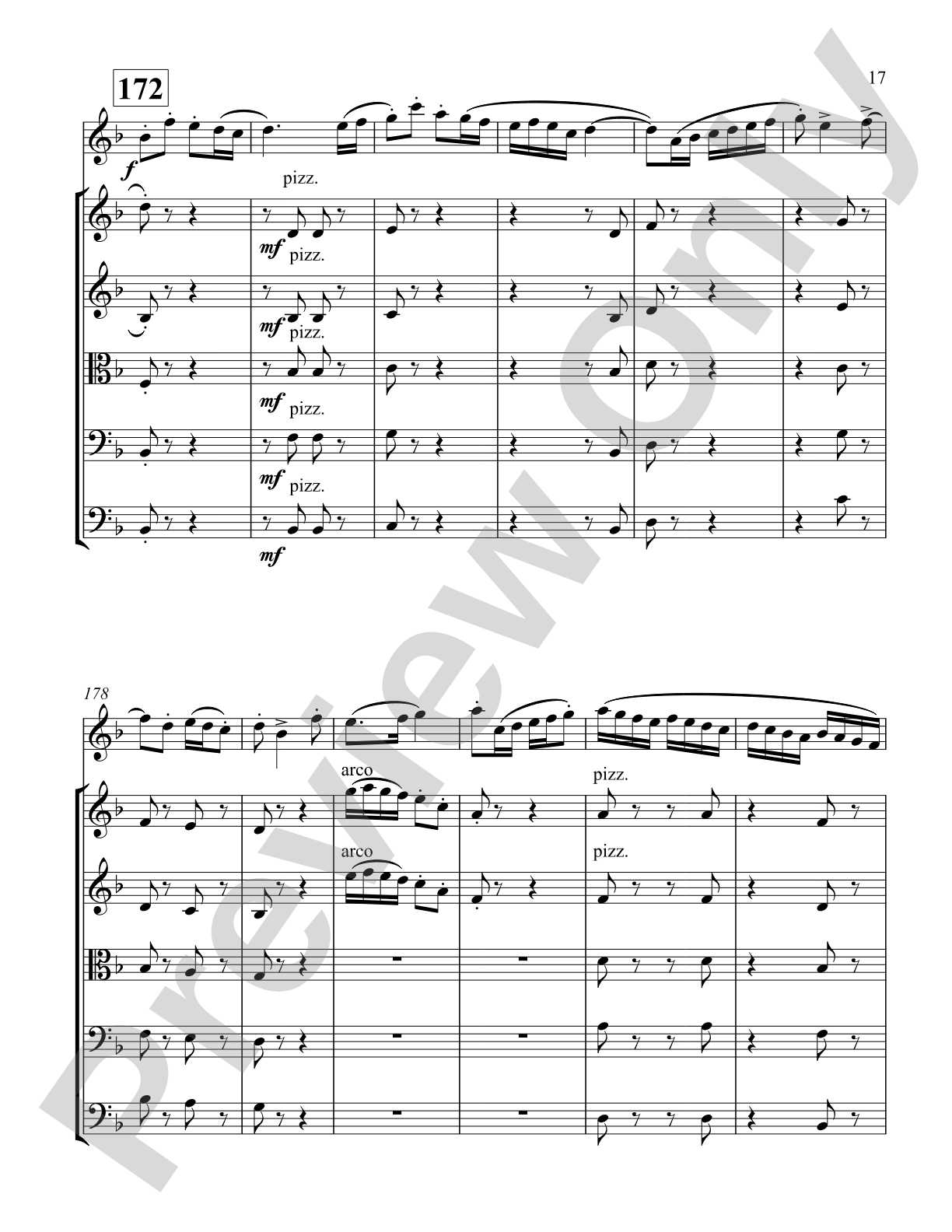 Concertino for Oboe: String Orchestra Conductor Score & Parts