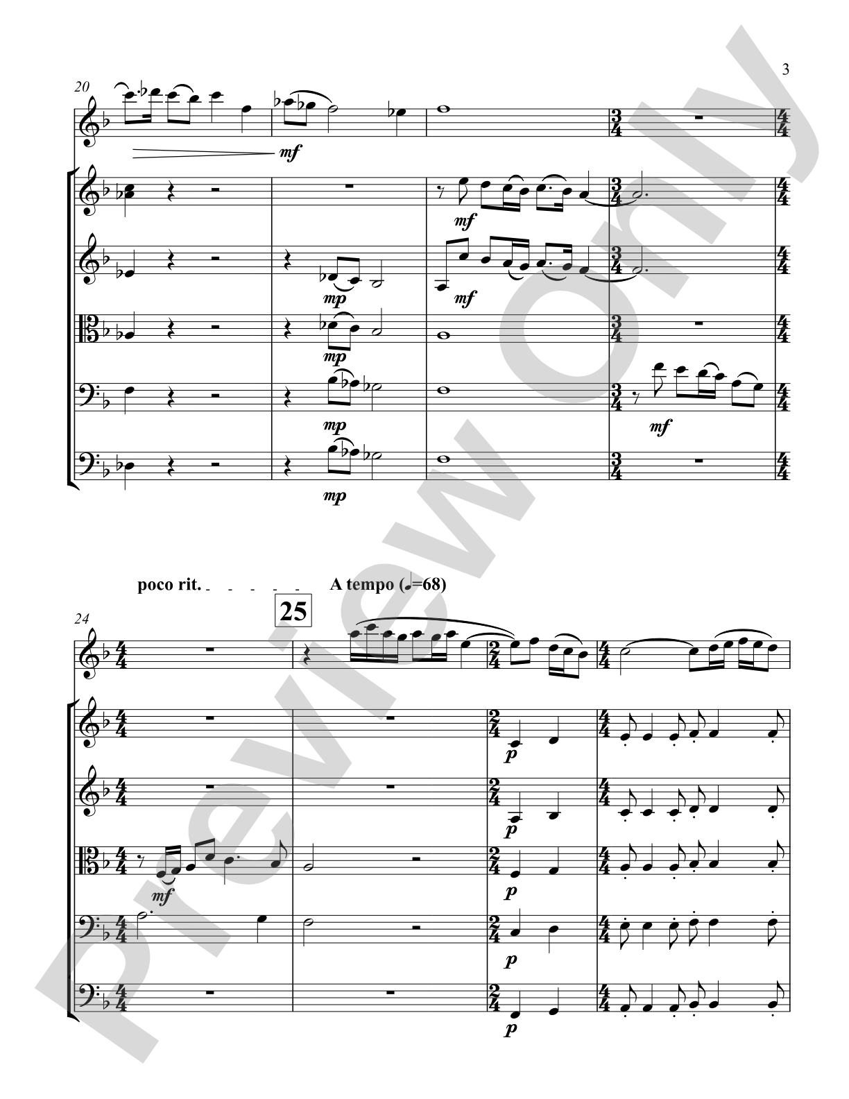 Concertino for Oboe: String Orchestra Conductor Score & Parts