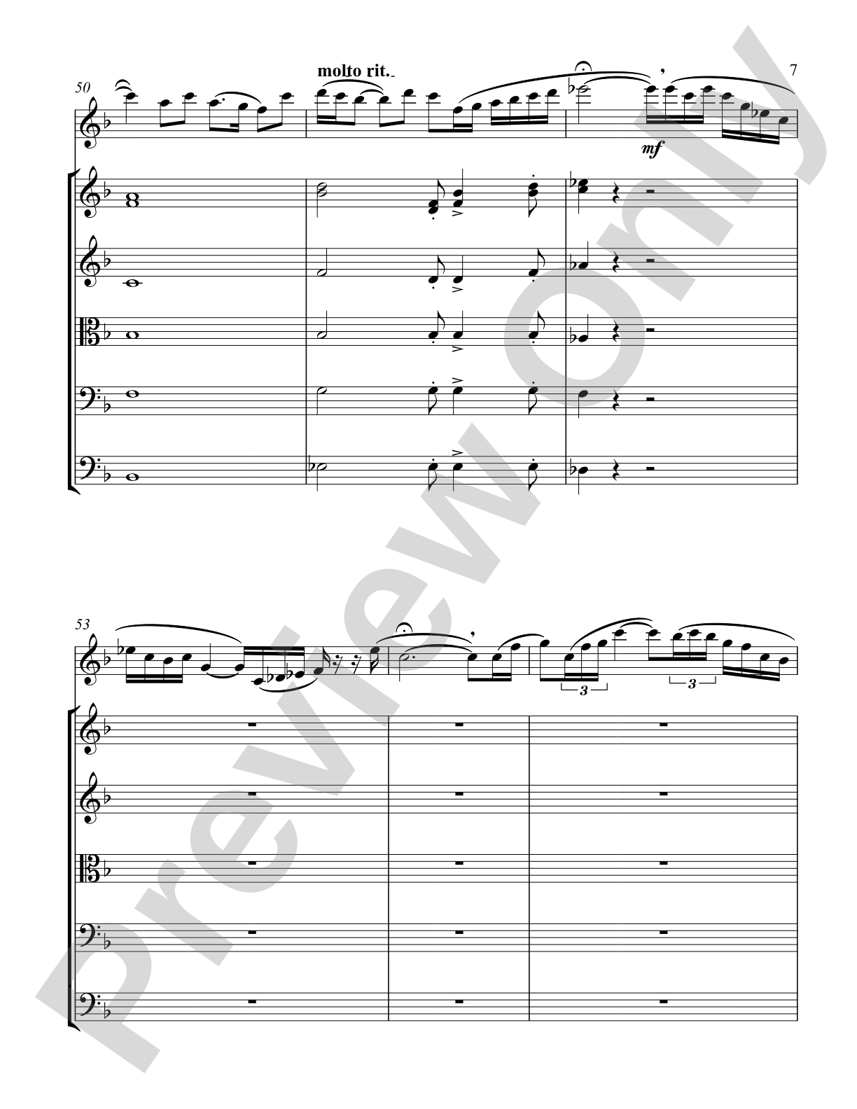Concertino for Oboe: String Orchestra Conductor Score & Parts