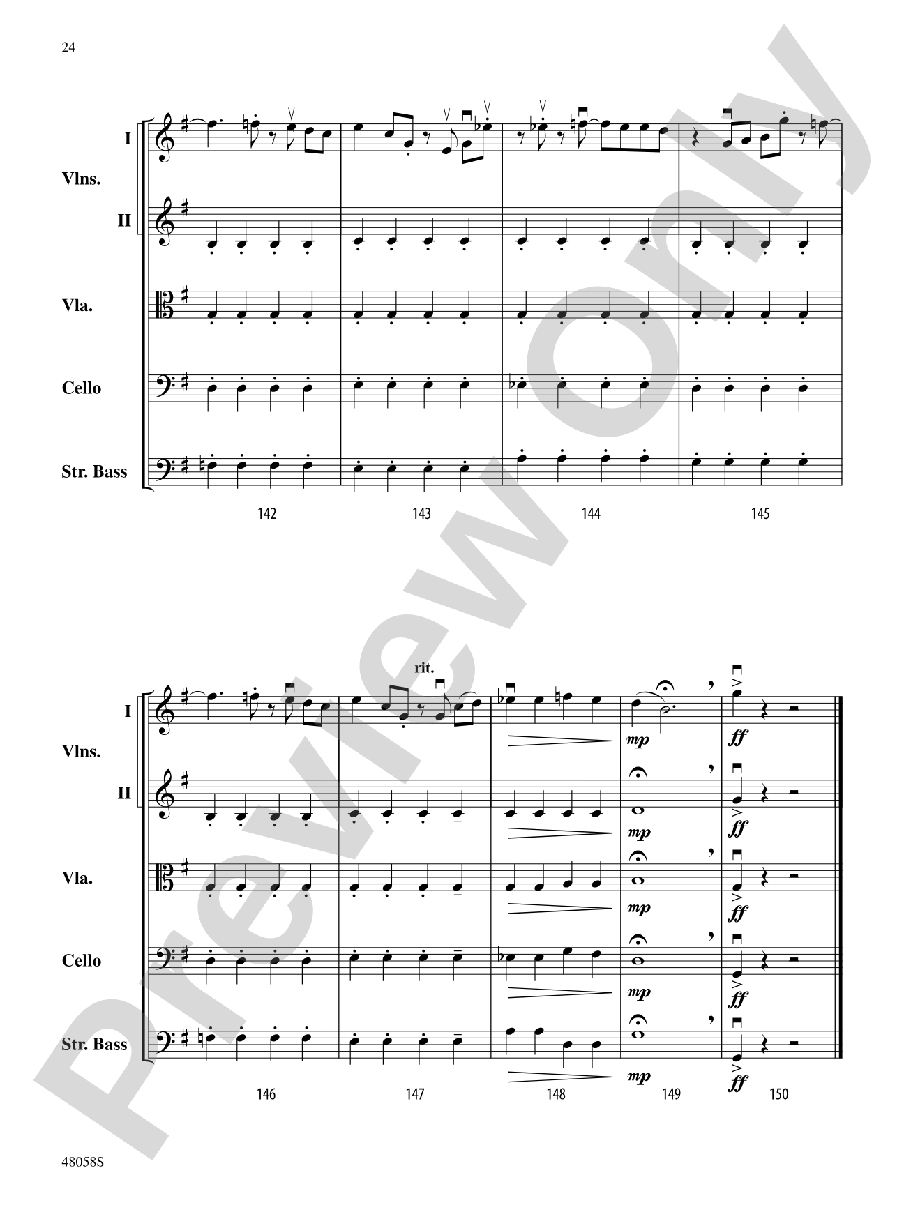 Selections from Hamilton: String Orchestra Conductor Score & Parts
