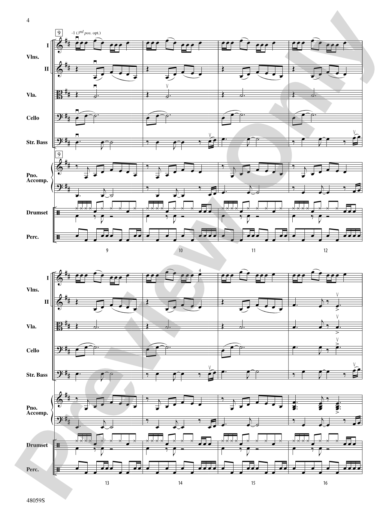 Sunflower: String Orchestra Conductor Score & Parts