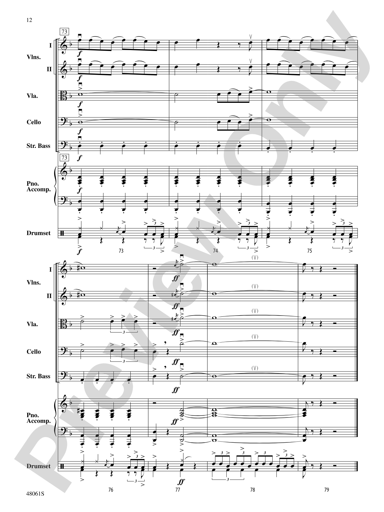 Believer: String Orchestra Conductor Score & Parts