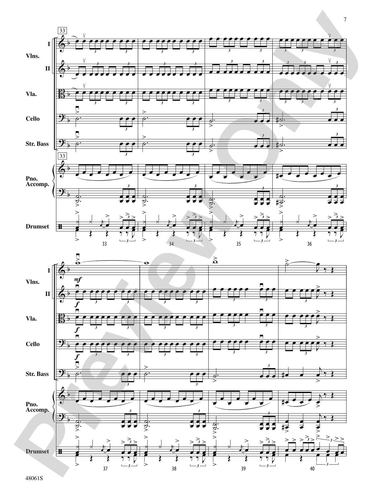 Believer: String Orchestra Conductor Score & Parts