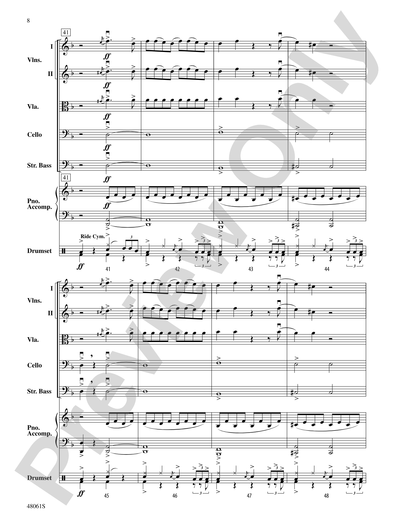 Believer: String Orchestra Conductor Score & Parts