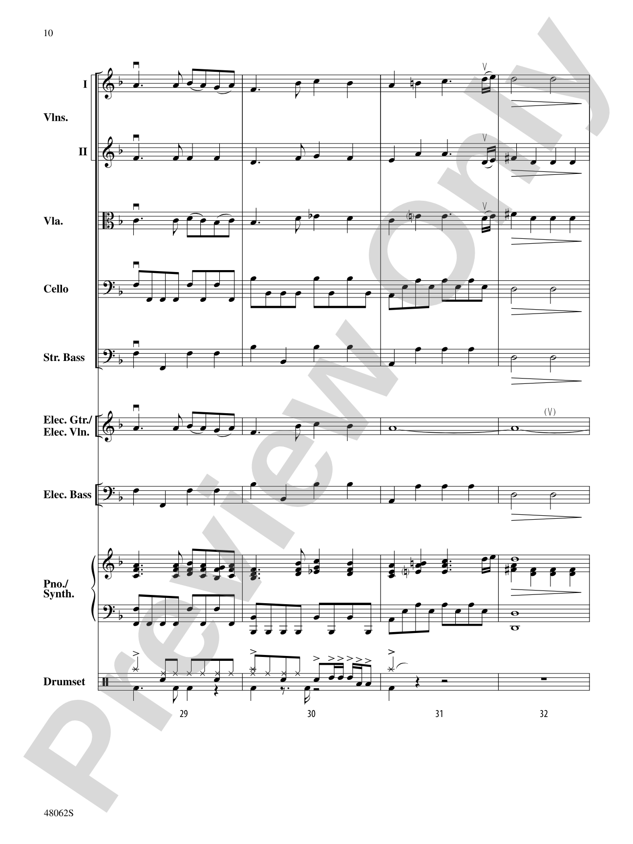 Midnight Christmas Eve: String Orchestra Conductor Score & Parts