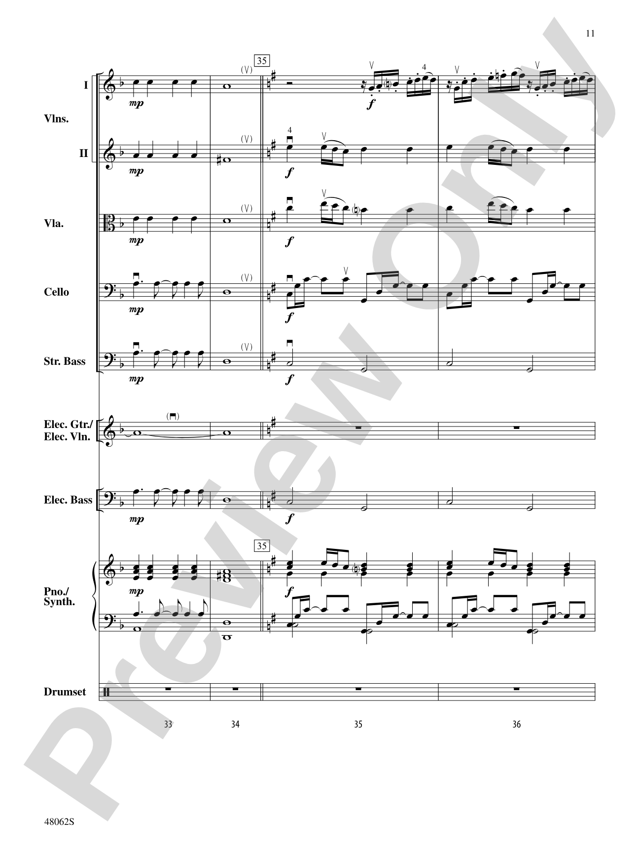 Midnight Christmas Eve: String Orchestra Conductor Score & Parts