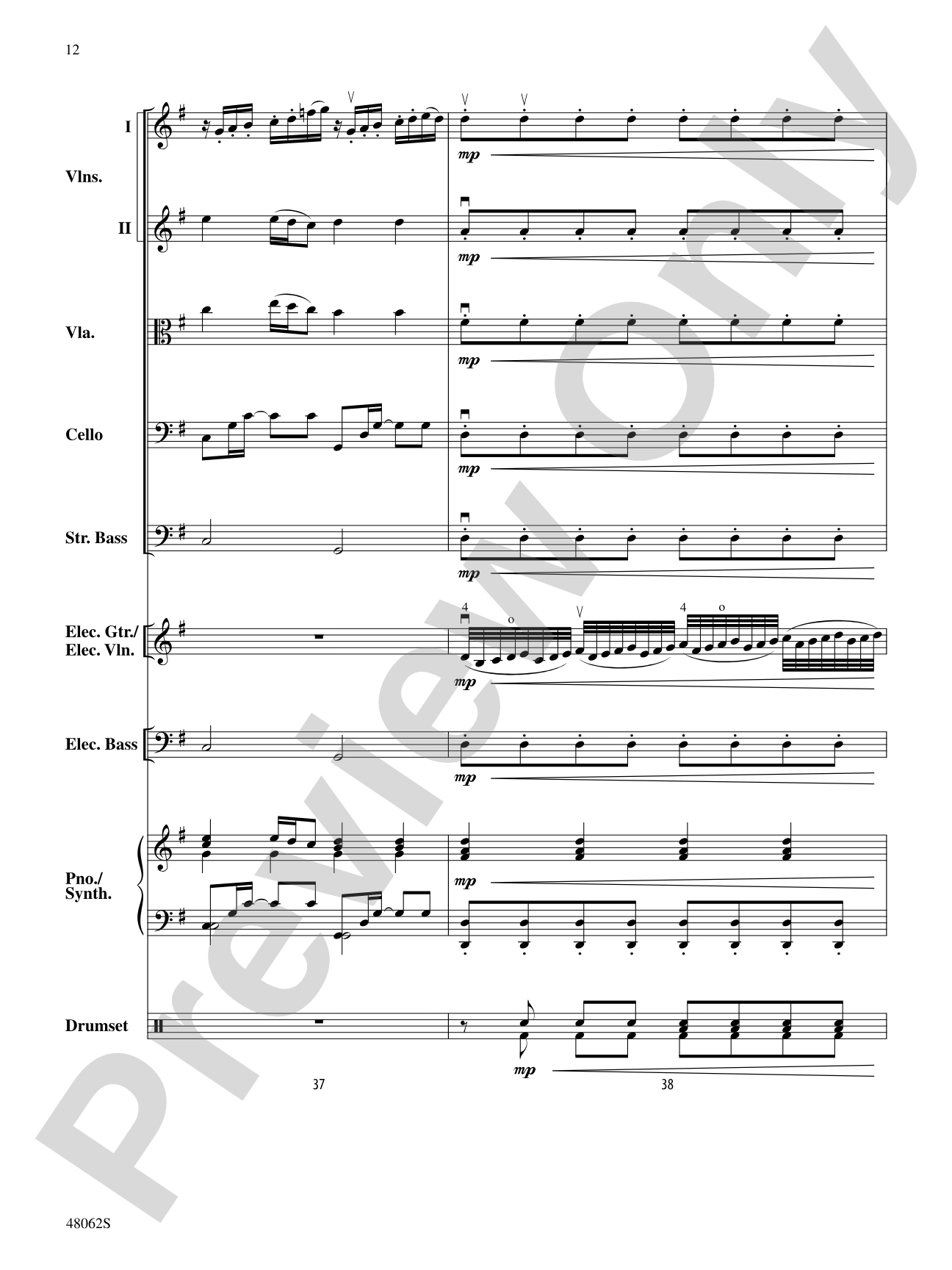 Midnight Christmas Eve: String Orchestra Conductor Score & Parts