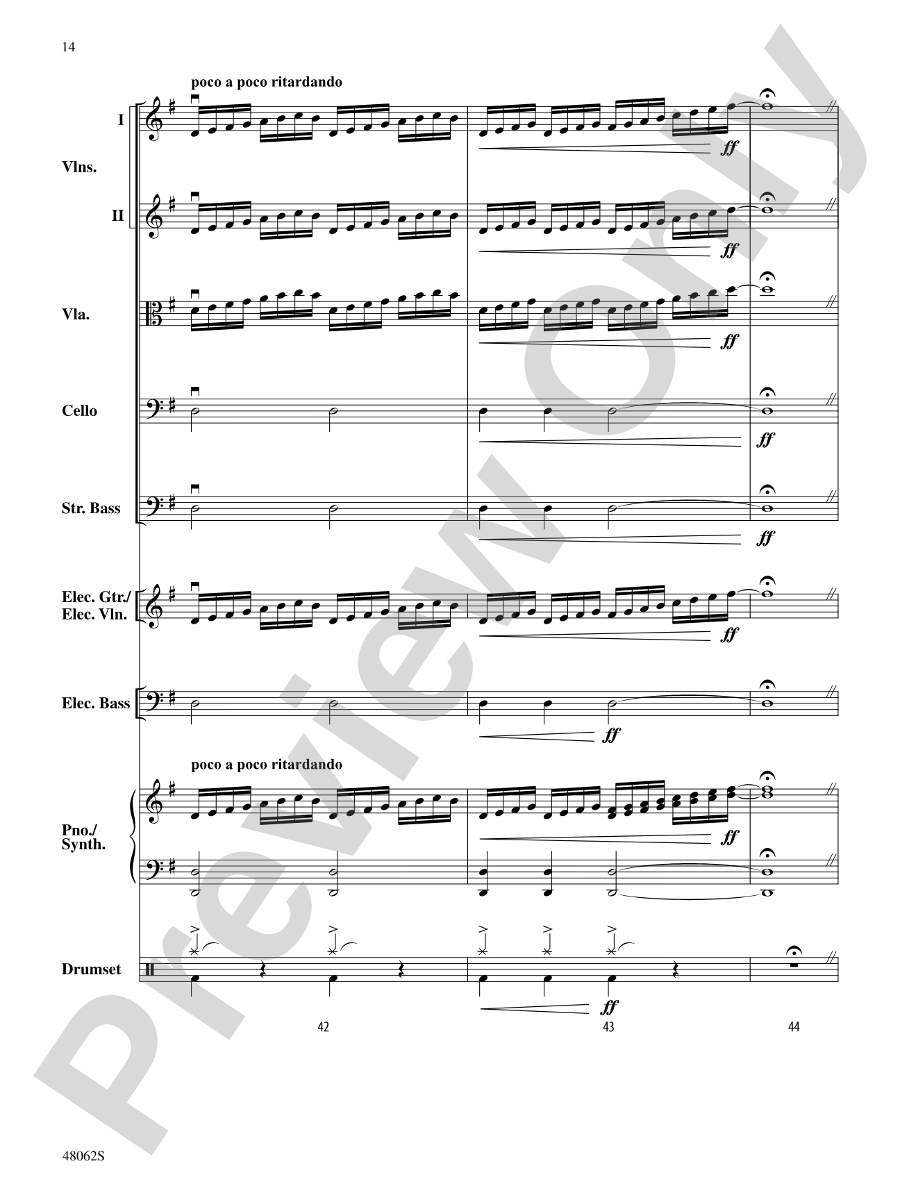 Midnight Christmas Eve: String Orchestra Conductor Score & Parts