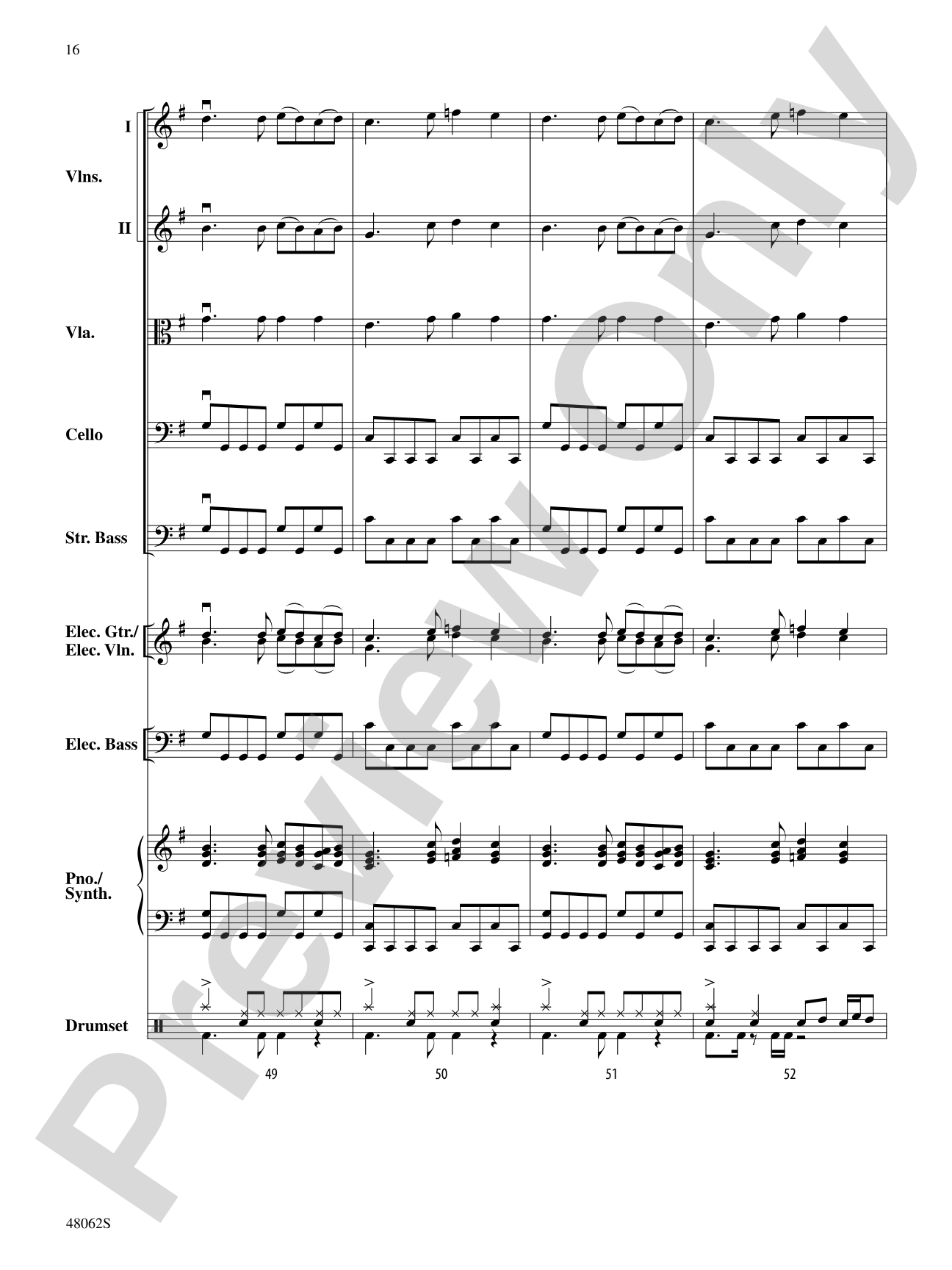 Midnight Christmas Eve: String Orchestra Conductor Score & Parts