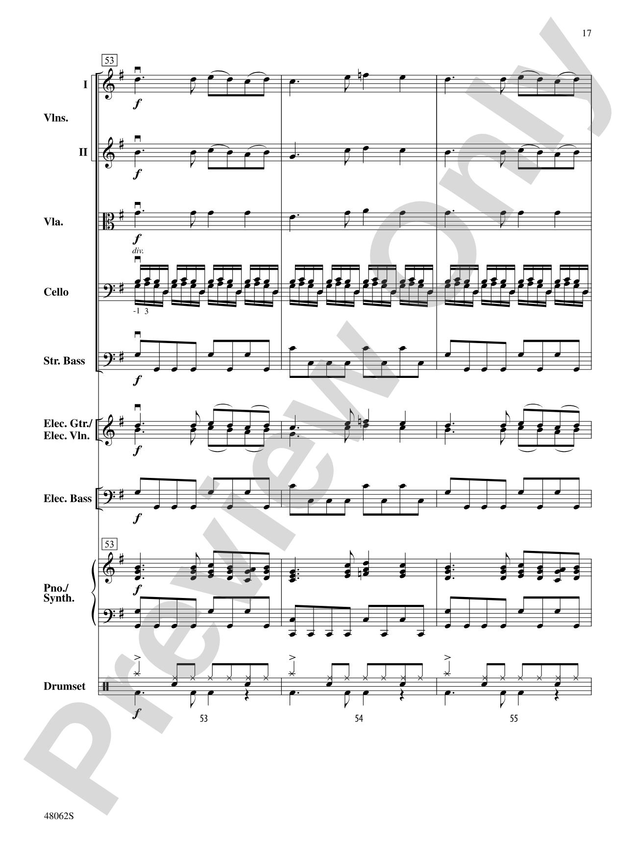 Midnight Christmas Eve: String Orchestra Conductor Score & Parts