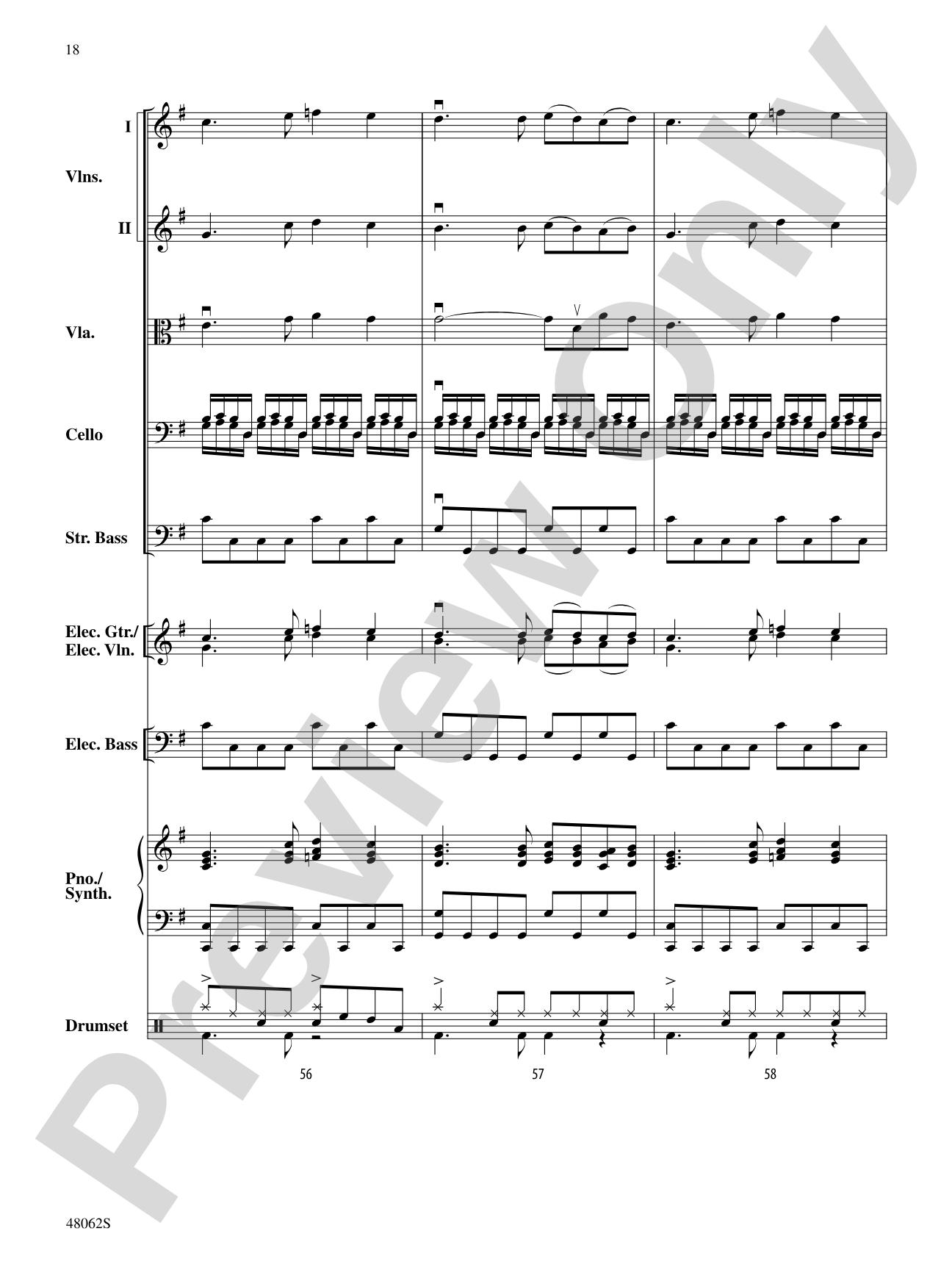 Midnight Christmas Eve: String Orchestra Conductor Score & Parts