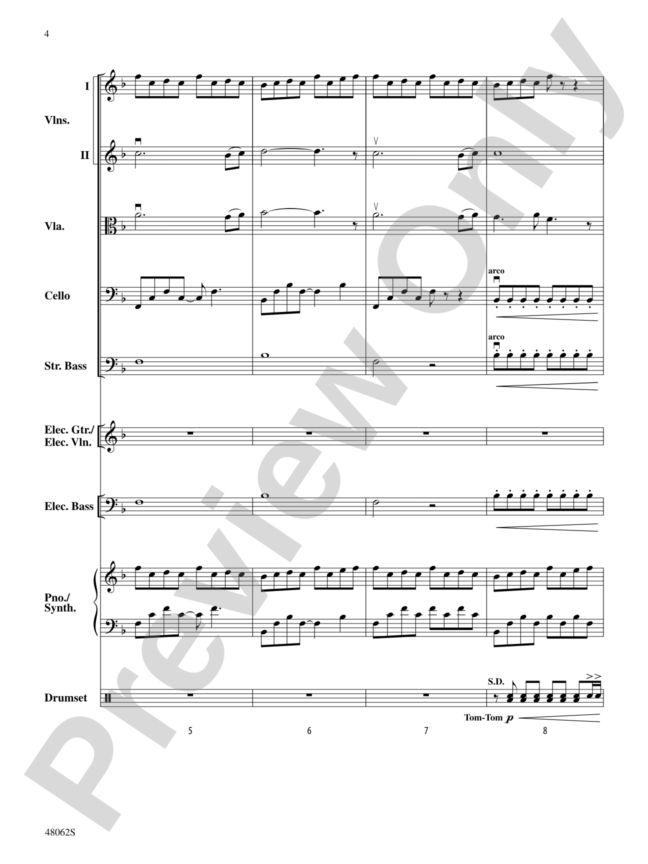 Midnight Christmas Eve: String Orchestra Conductor Score & Parts