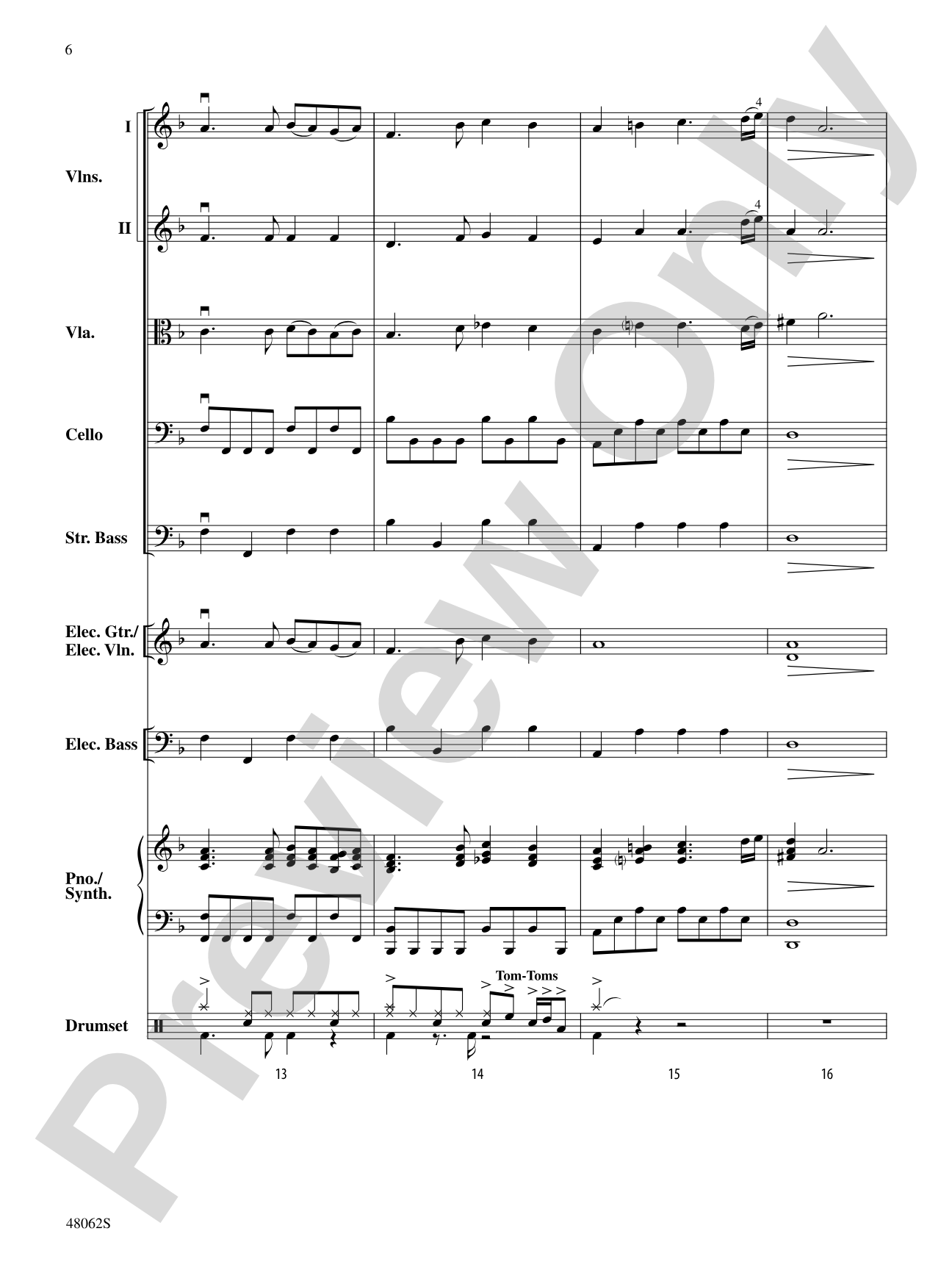 Midnight Christmas Eve: String Orchestra Conductor Score & Parts