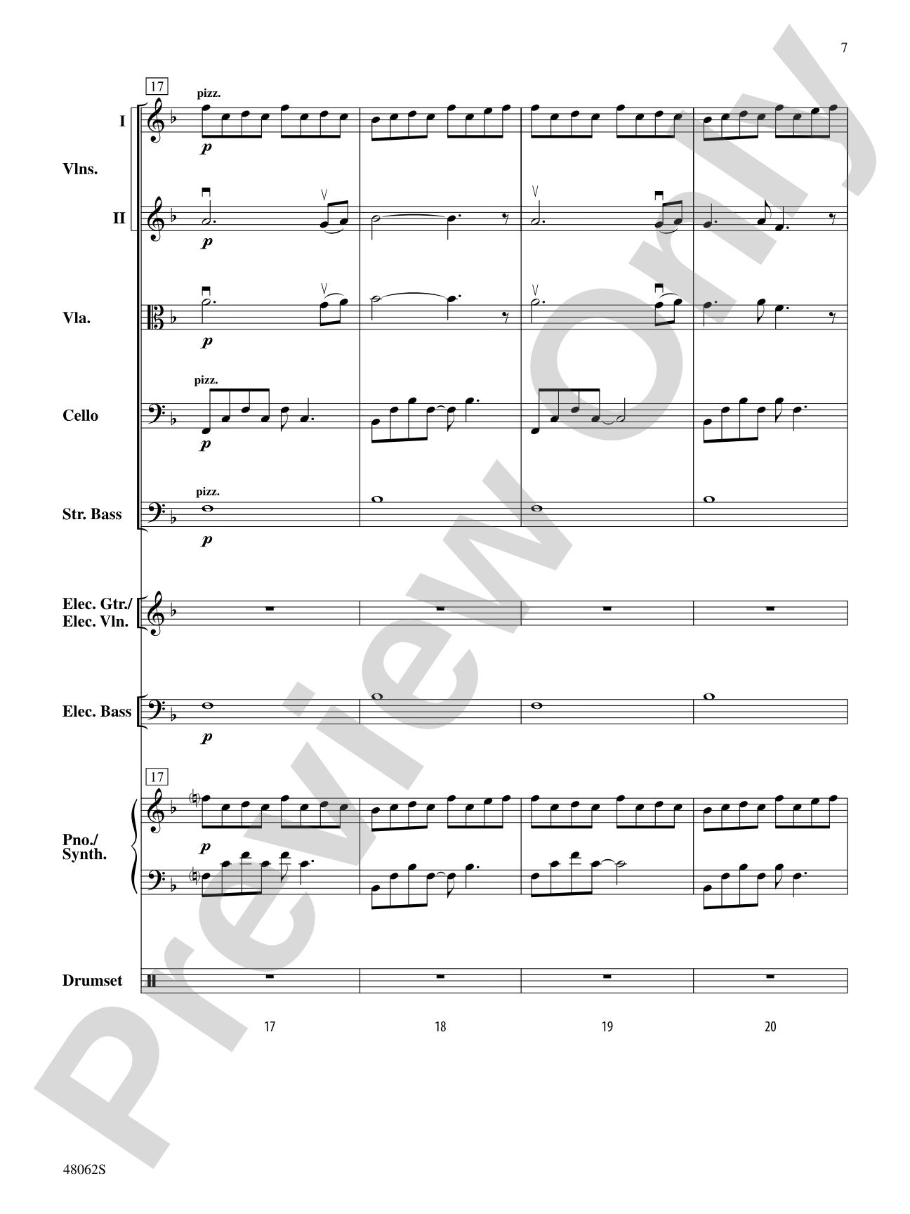 Midnight Christmas Eve: String Orchestra Conductor Score & Parts