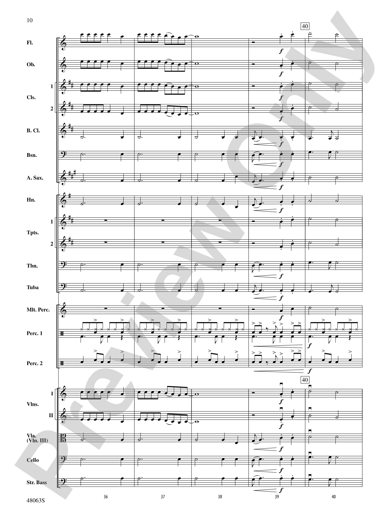 Danger Zone from <i>Top Gun</i>: Full Orchestra Conductor Score & Parts