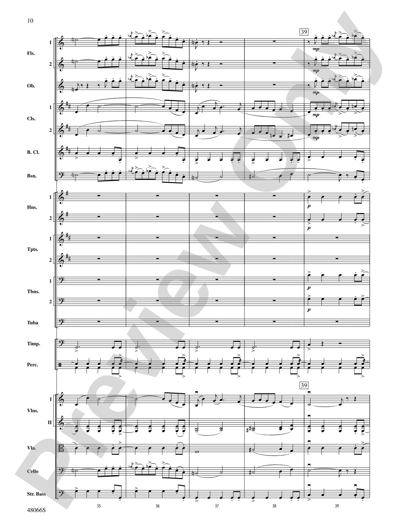 Blue Tango: Full Orchestra Conductor Score & Parts