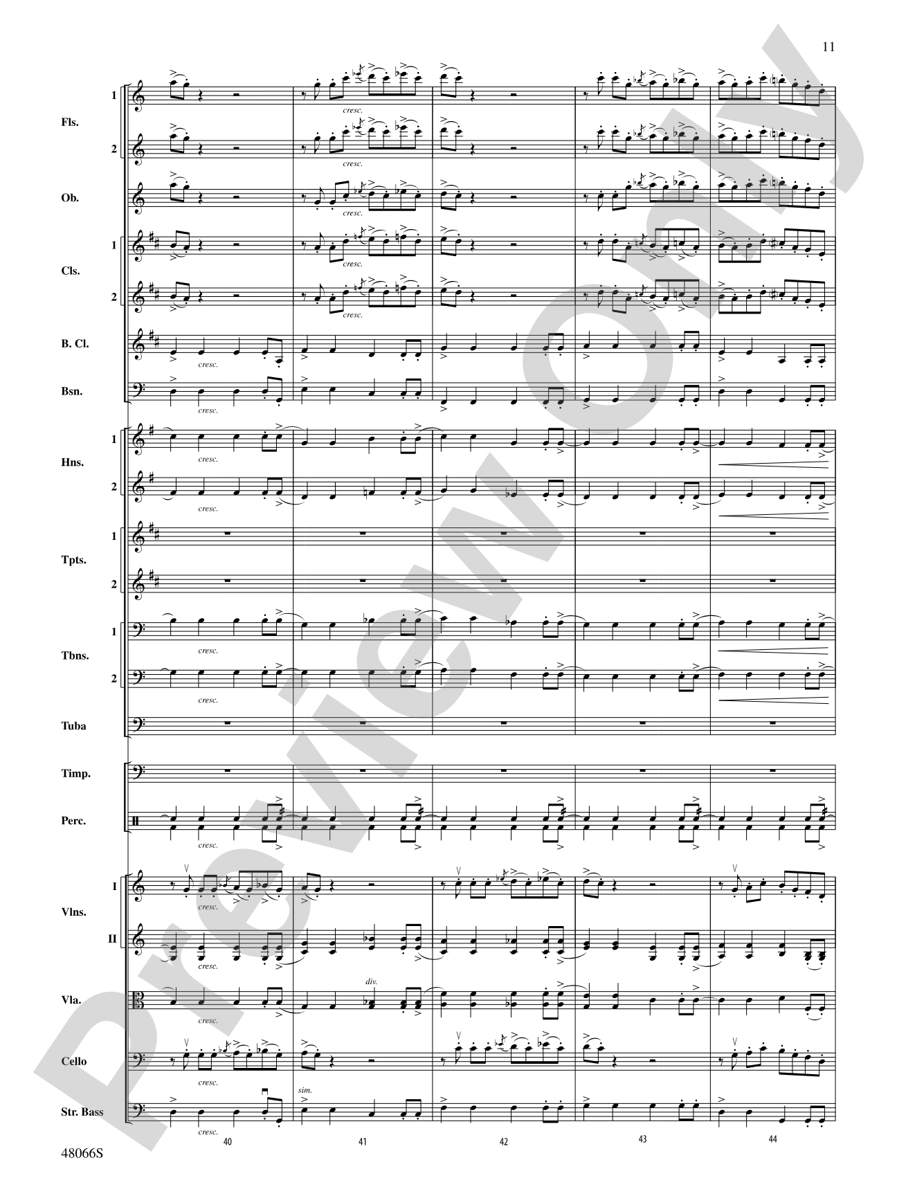 Blue Tango: Full Orchestra Conductor Score & Parts