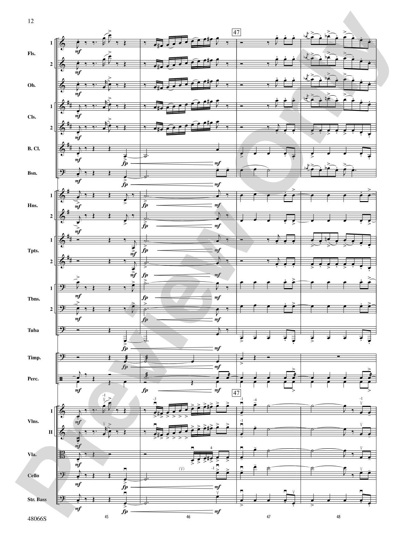 Blue Tango: Full Orchestra Conductor Score & Parts