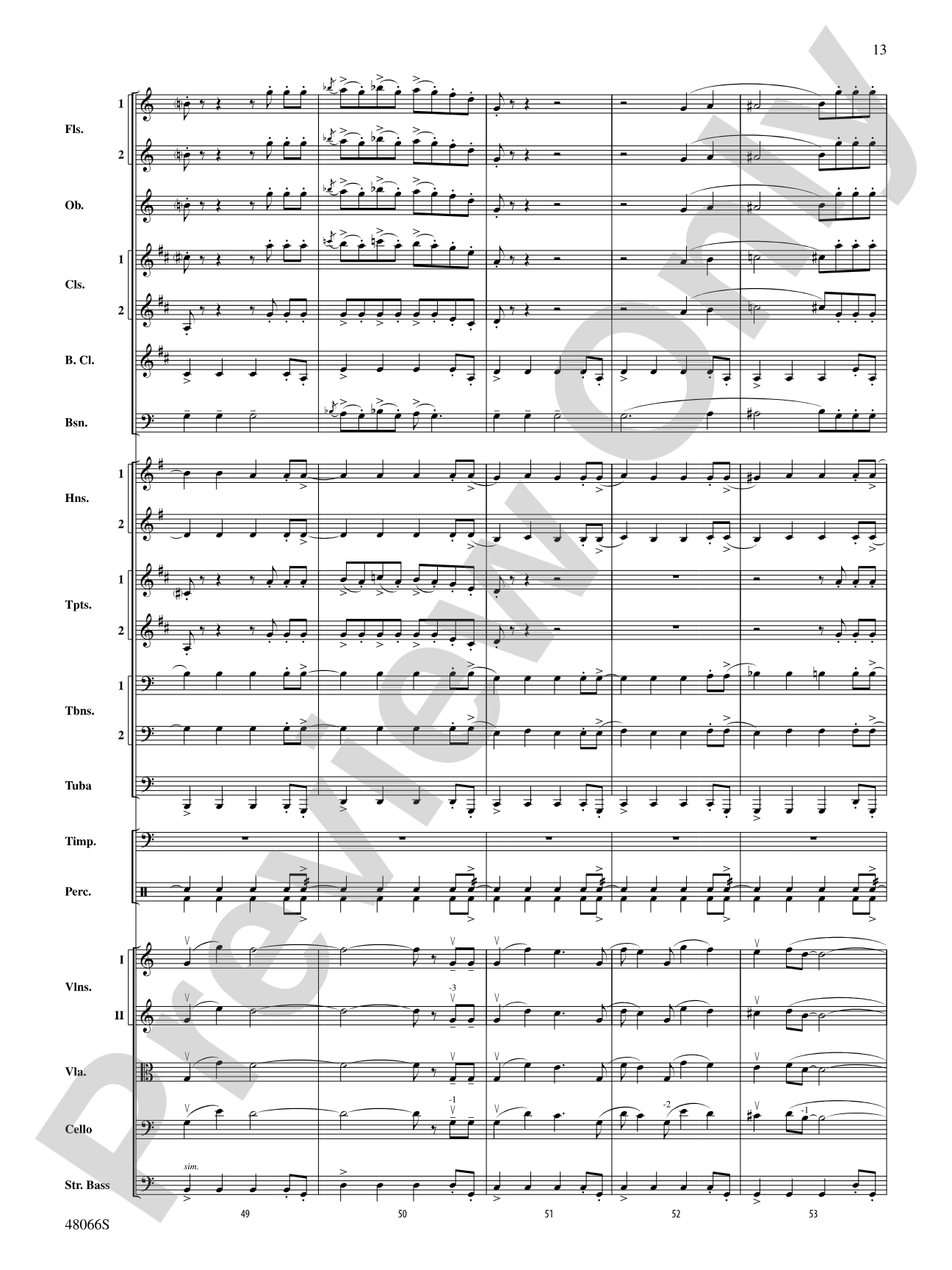 Blue Tango: Full Orchestra Conductor Score & Parts