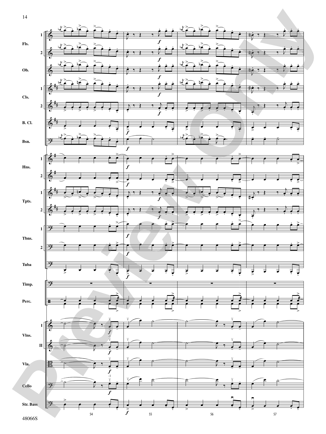 Blue Tango: Full Orchestra Conductor Score & Parts