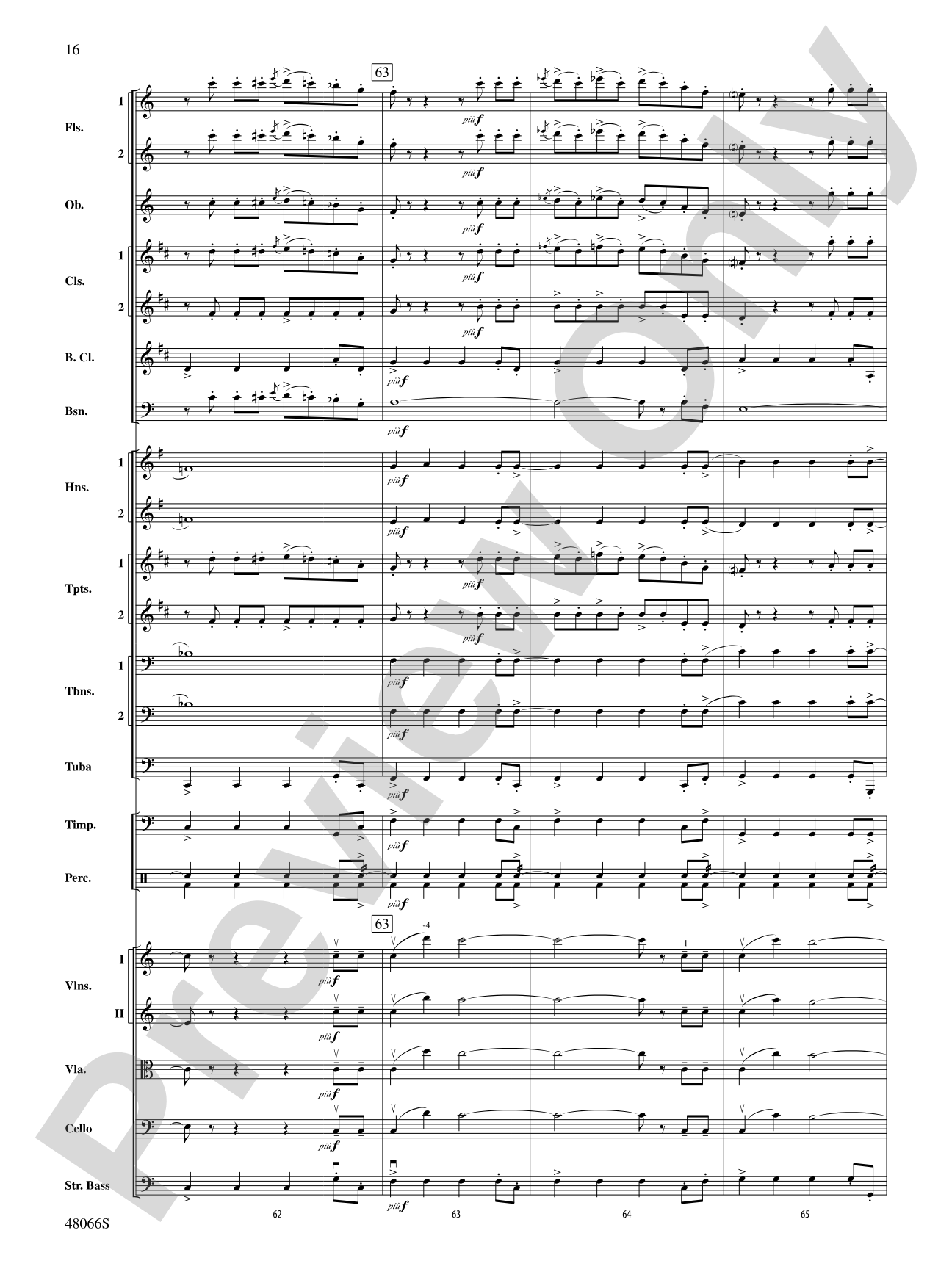 Blue Tango: Full Orchestra Conductor Score & Parts
