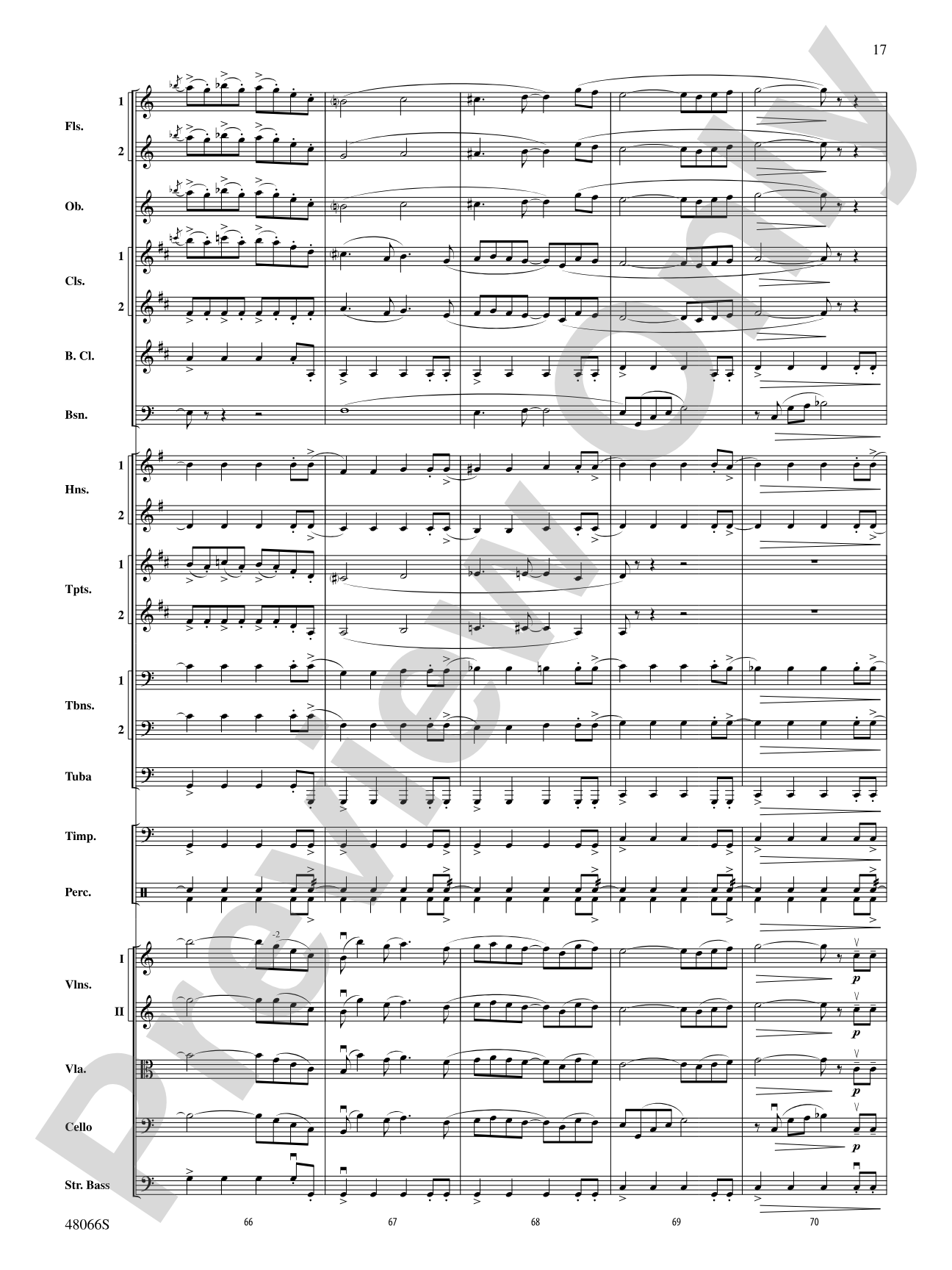 Blue Tango: Full Orchestra Conductor Score & Parts