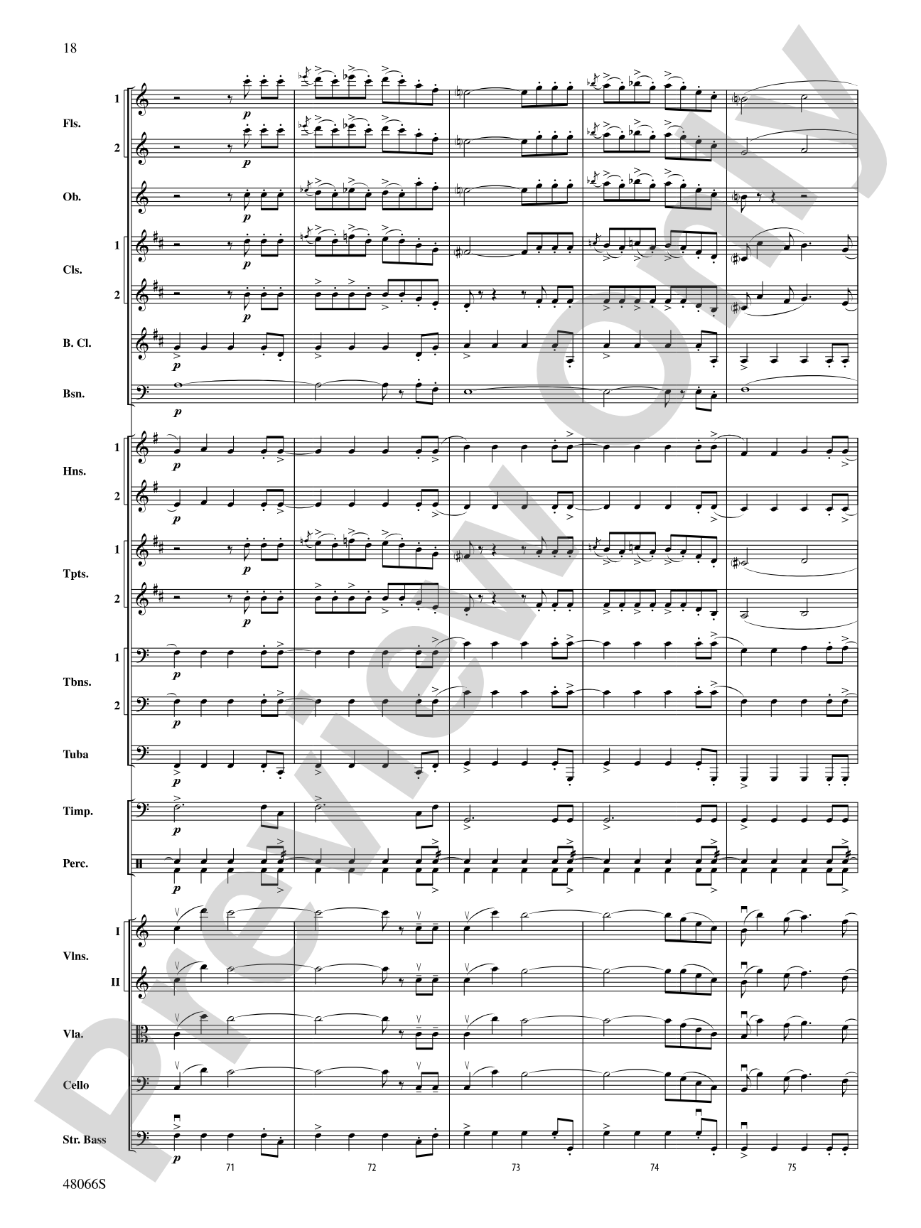 Blue Tango: Full Orchestra Conductor Score & Parts