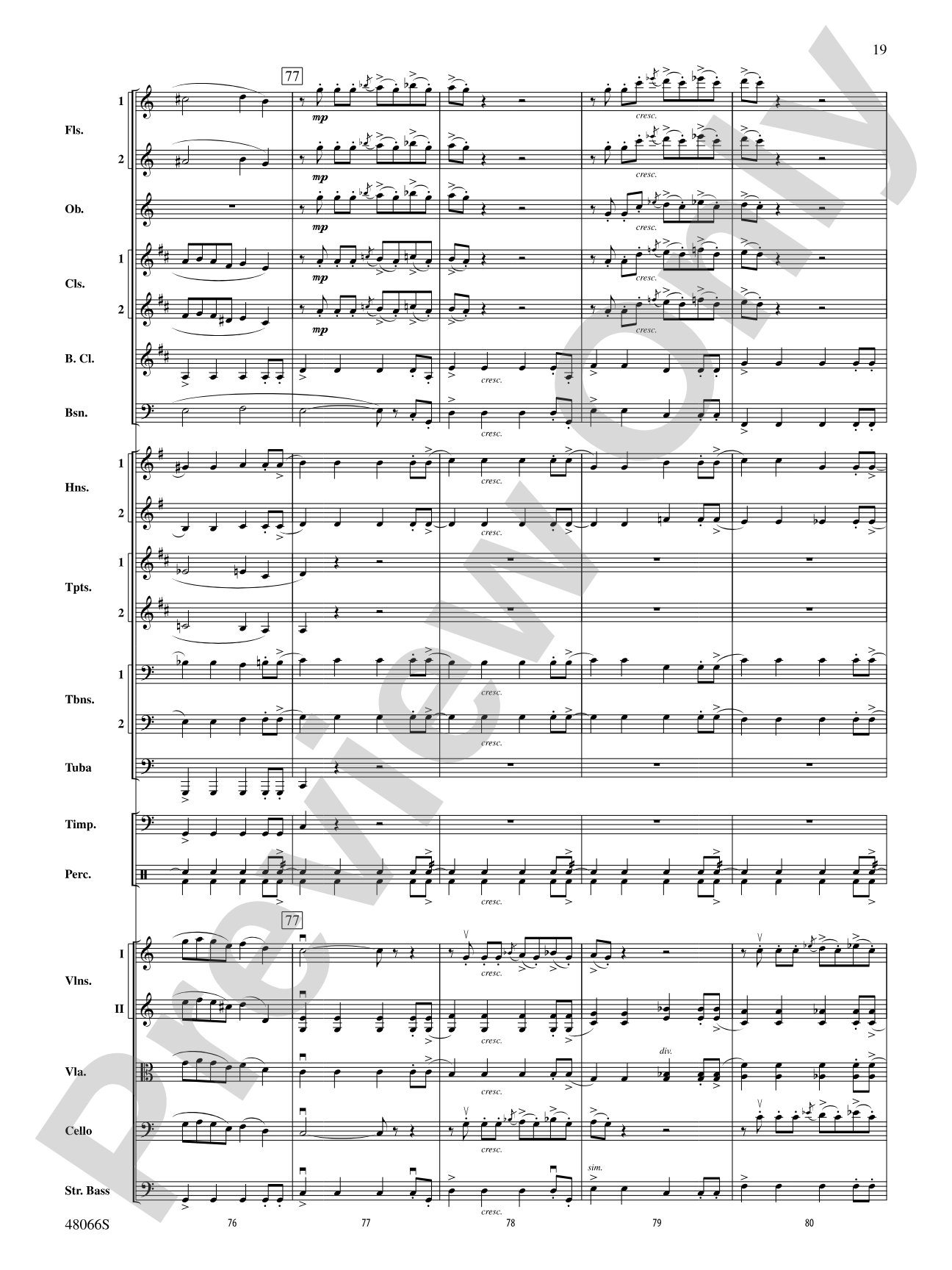 Blue Tango: Full Orchestra Conductor Score & Parts