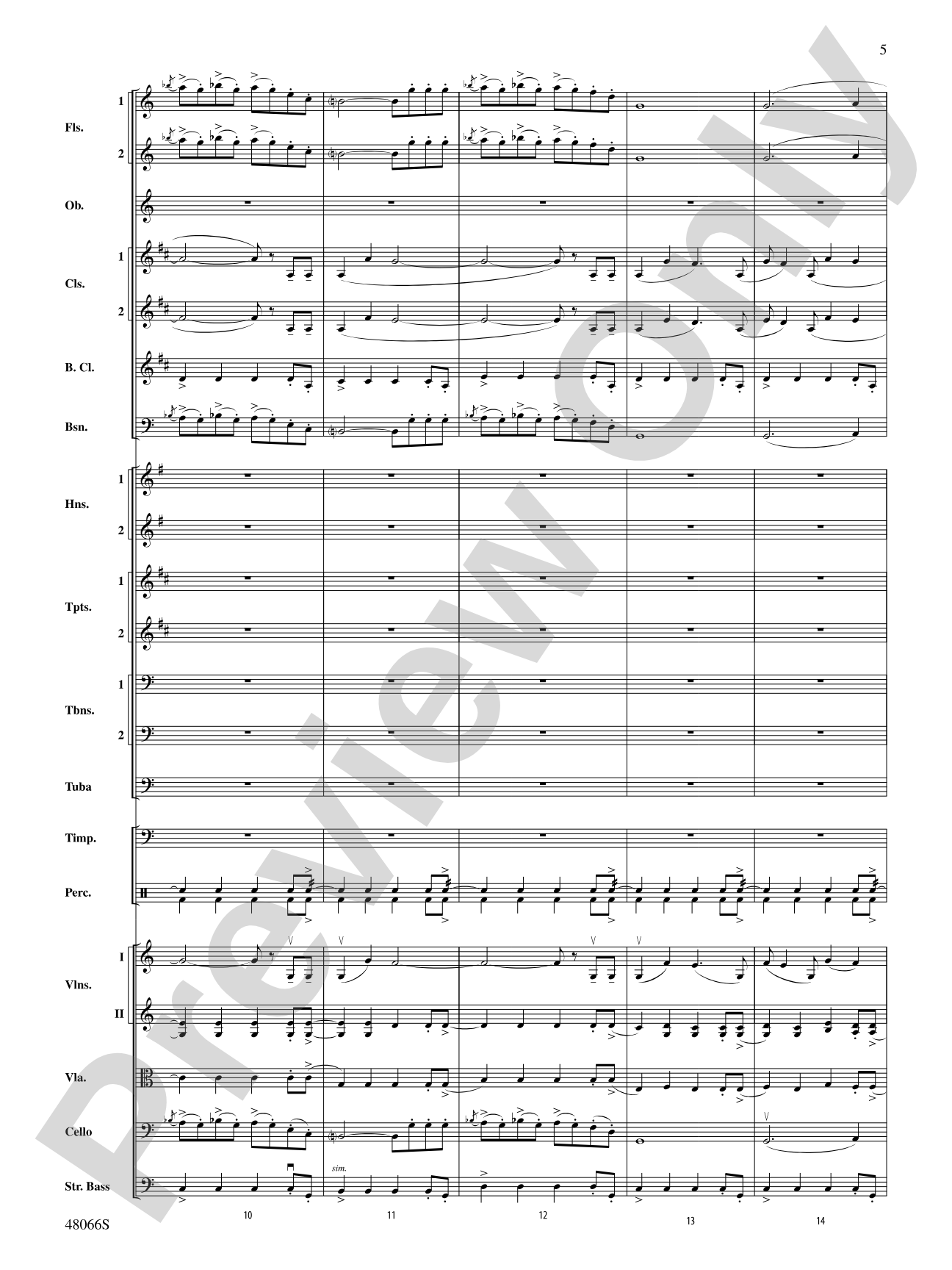 Blue Tango: Full Orchestra Conductor Score & Parts