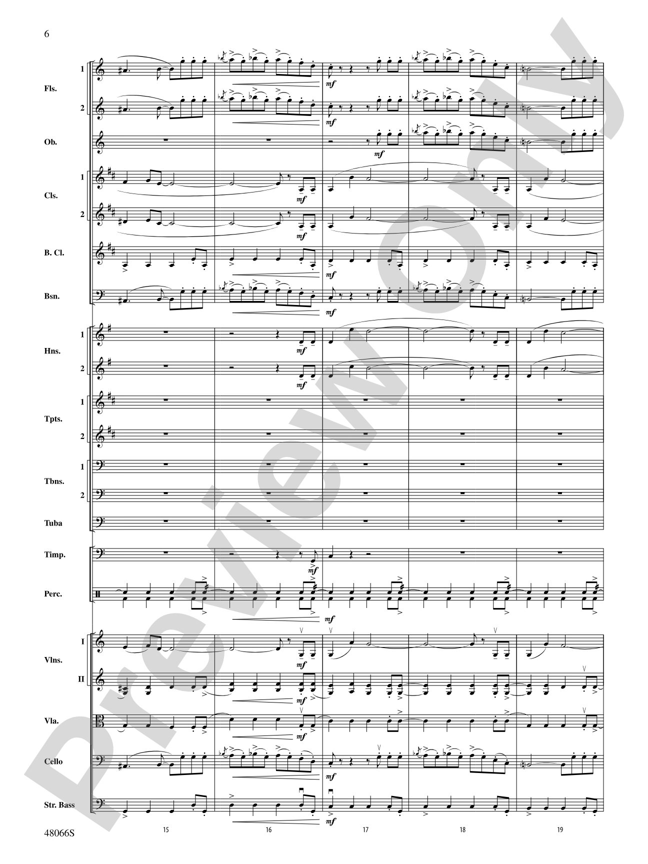 Blue Tango: Full Orchestra Conductor Score & Parts