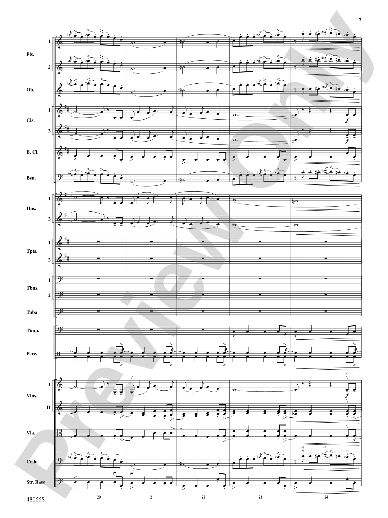 Blue Tango: Full Orchestra Conductor Score & Parts