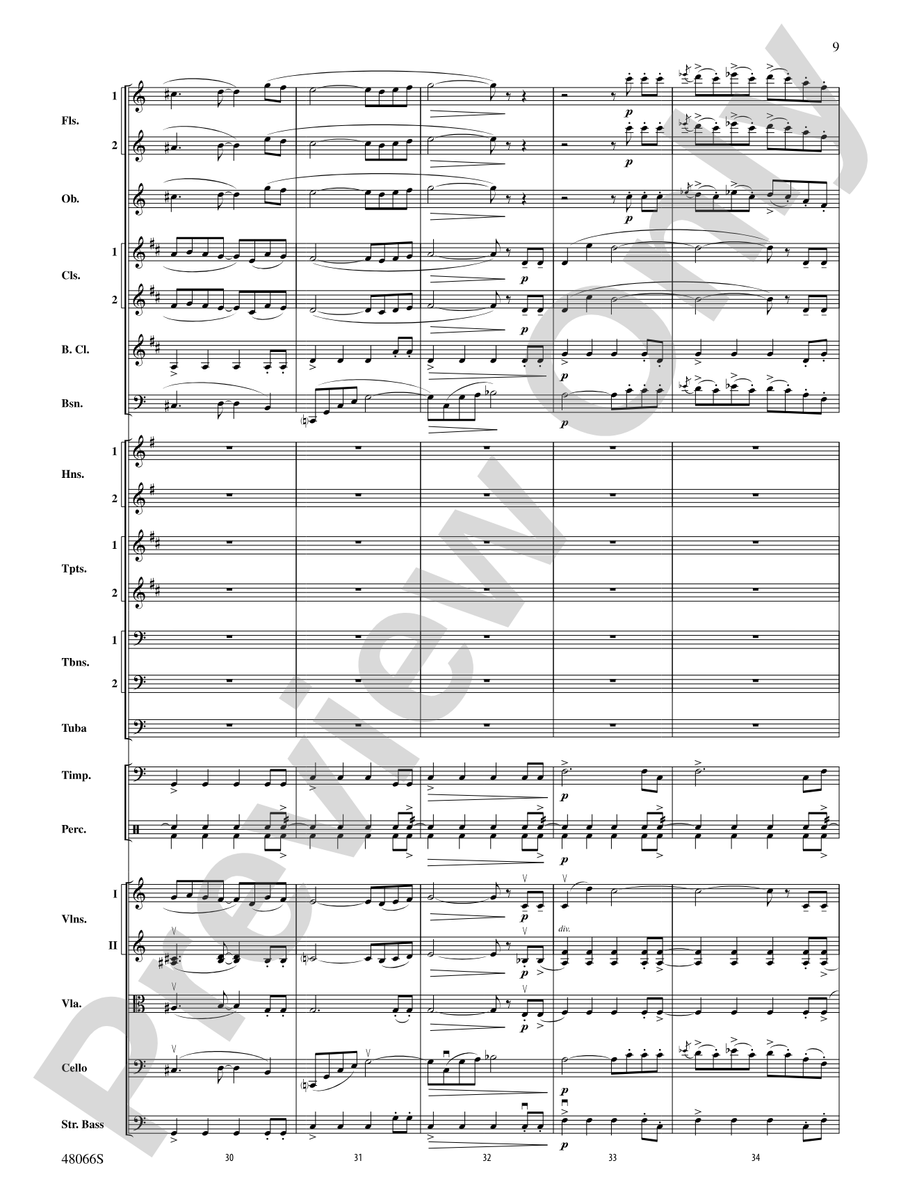 Blue Tango: Full Orchestra Conductor Score & Parts