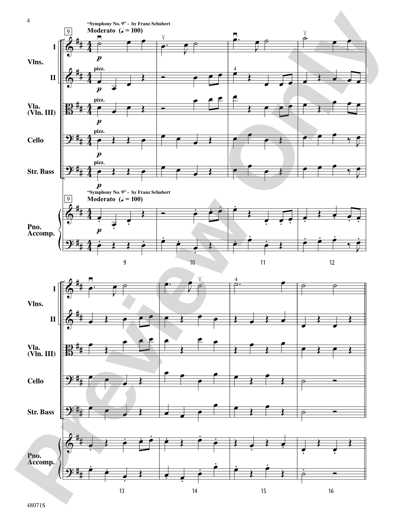 Bottom of the Ninths: Flexible String Ensemble Score & Parts