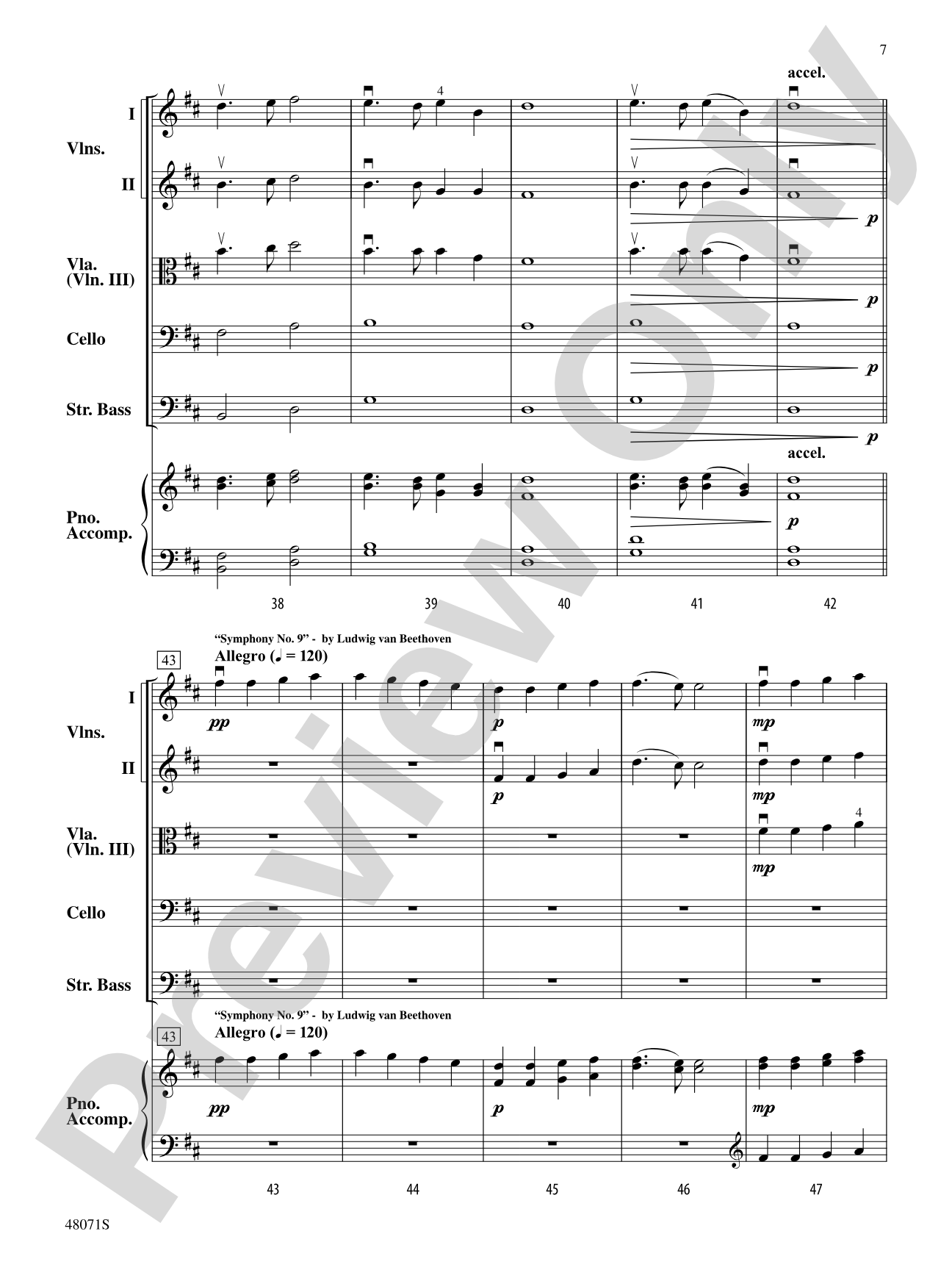 Bottom of the Ninths: Flexible String Ensemble Score & Parts
