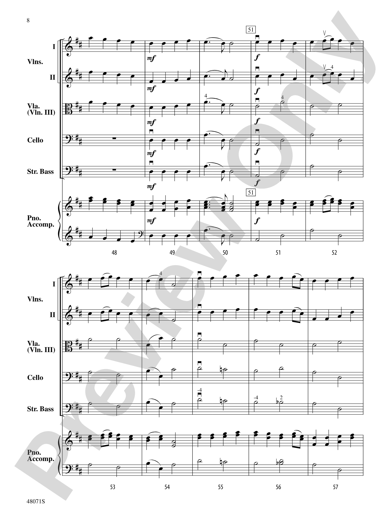 Bottom of the Ninths: Flexible String Ensemble Score & Parts