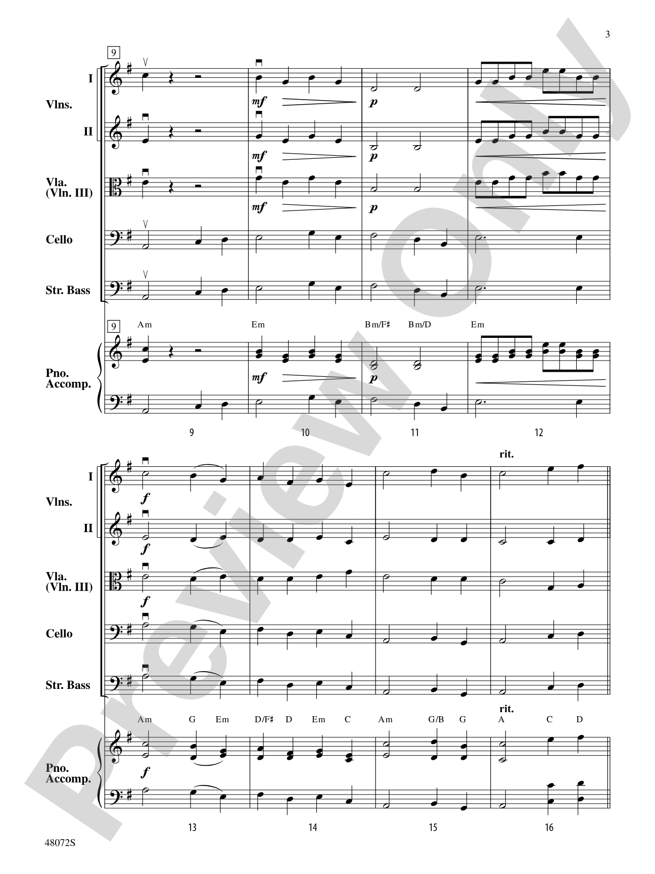 King Dorian's Court: String Orchestra Conductor Score & Parts